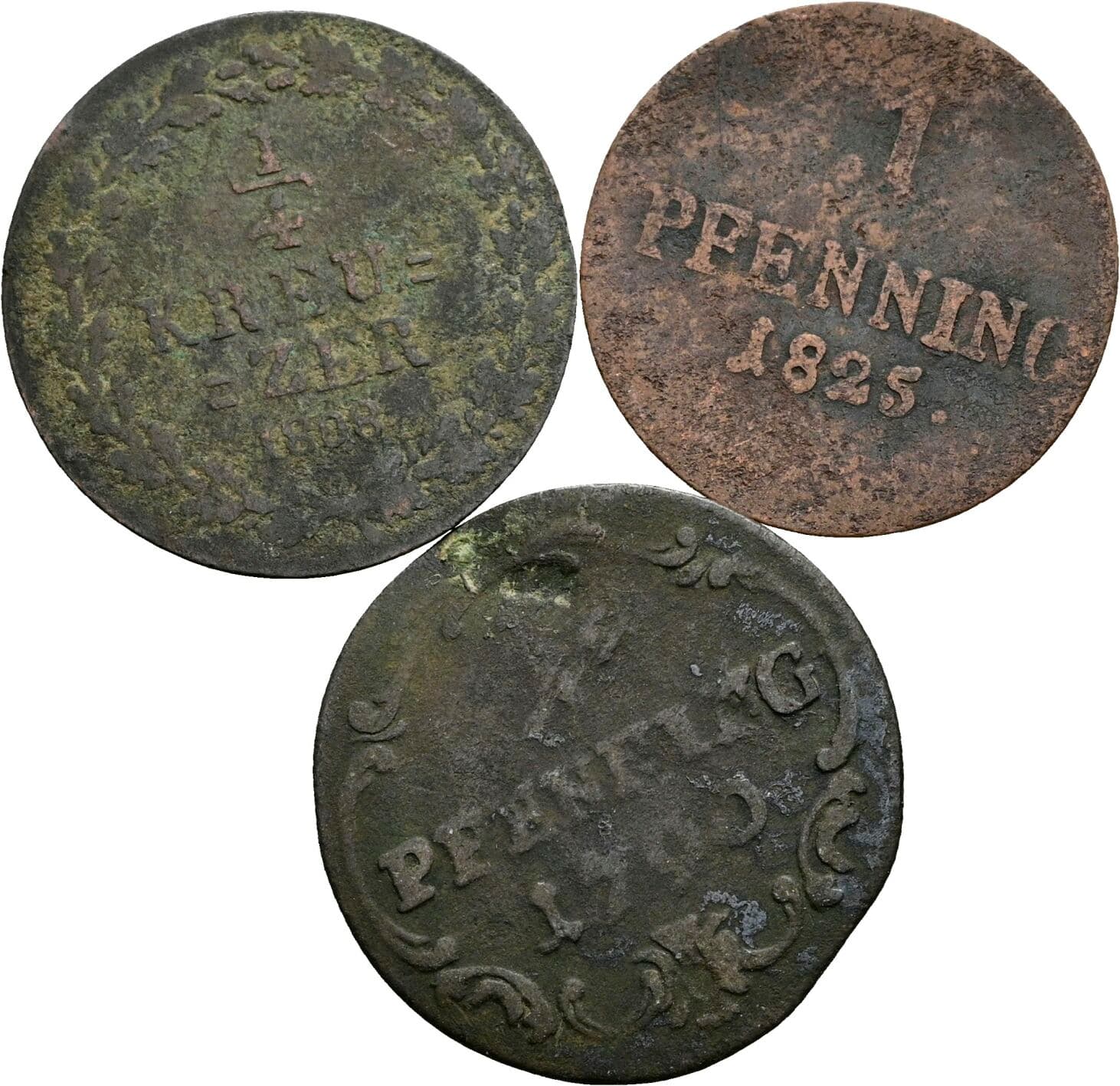 Lot 3 Stück Kleinmünzen – Vorderseite