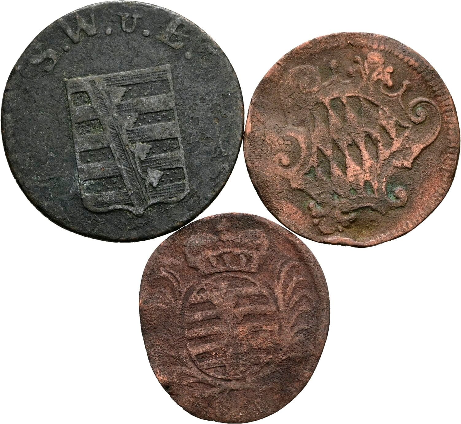Lot 3 Stück Kleinmünzen – Rückseite