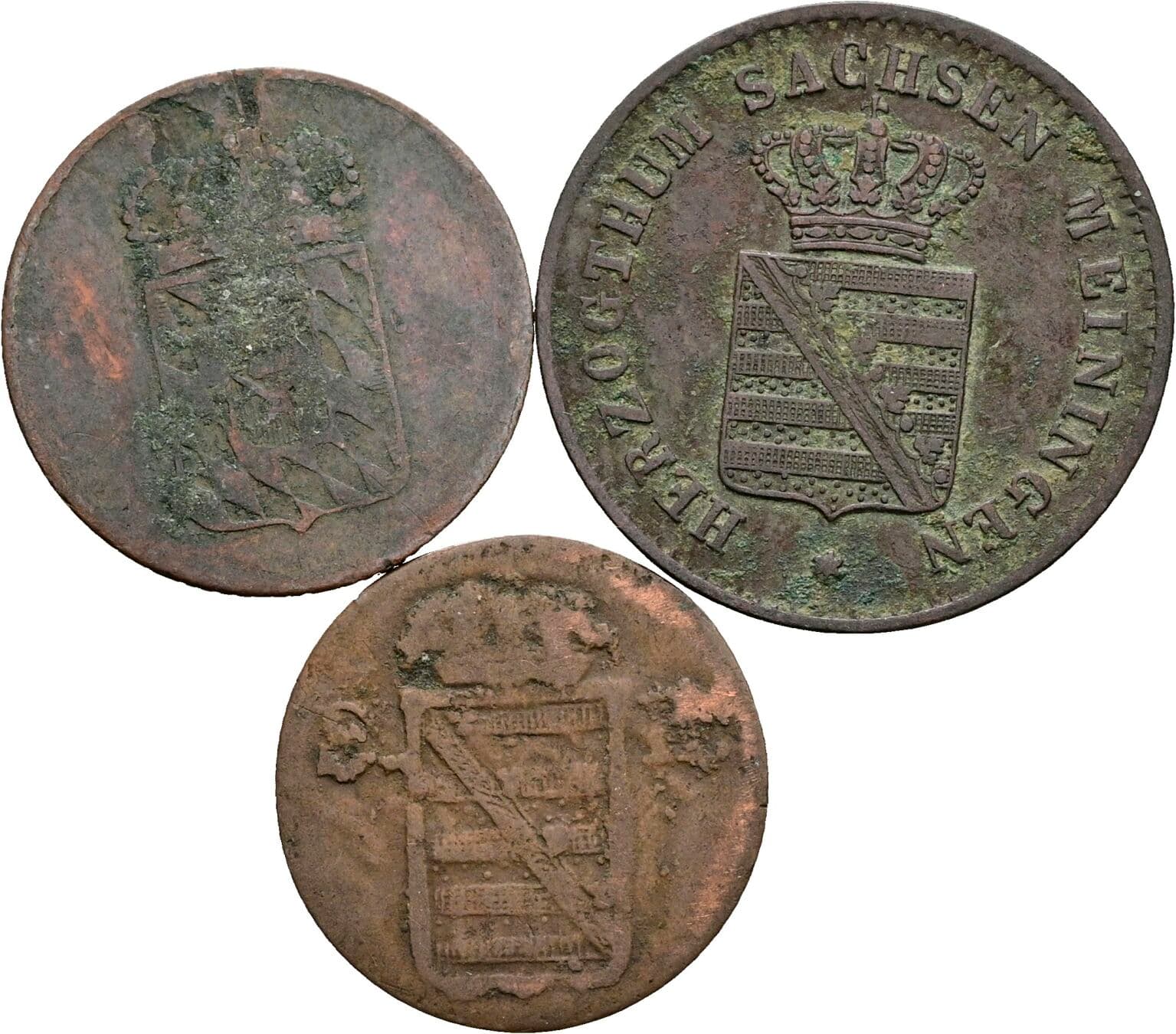 Lot 3 Stück Kleinmünzen – Rückseite