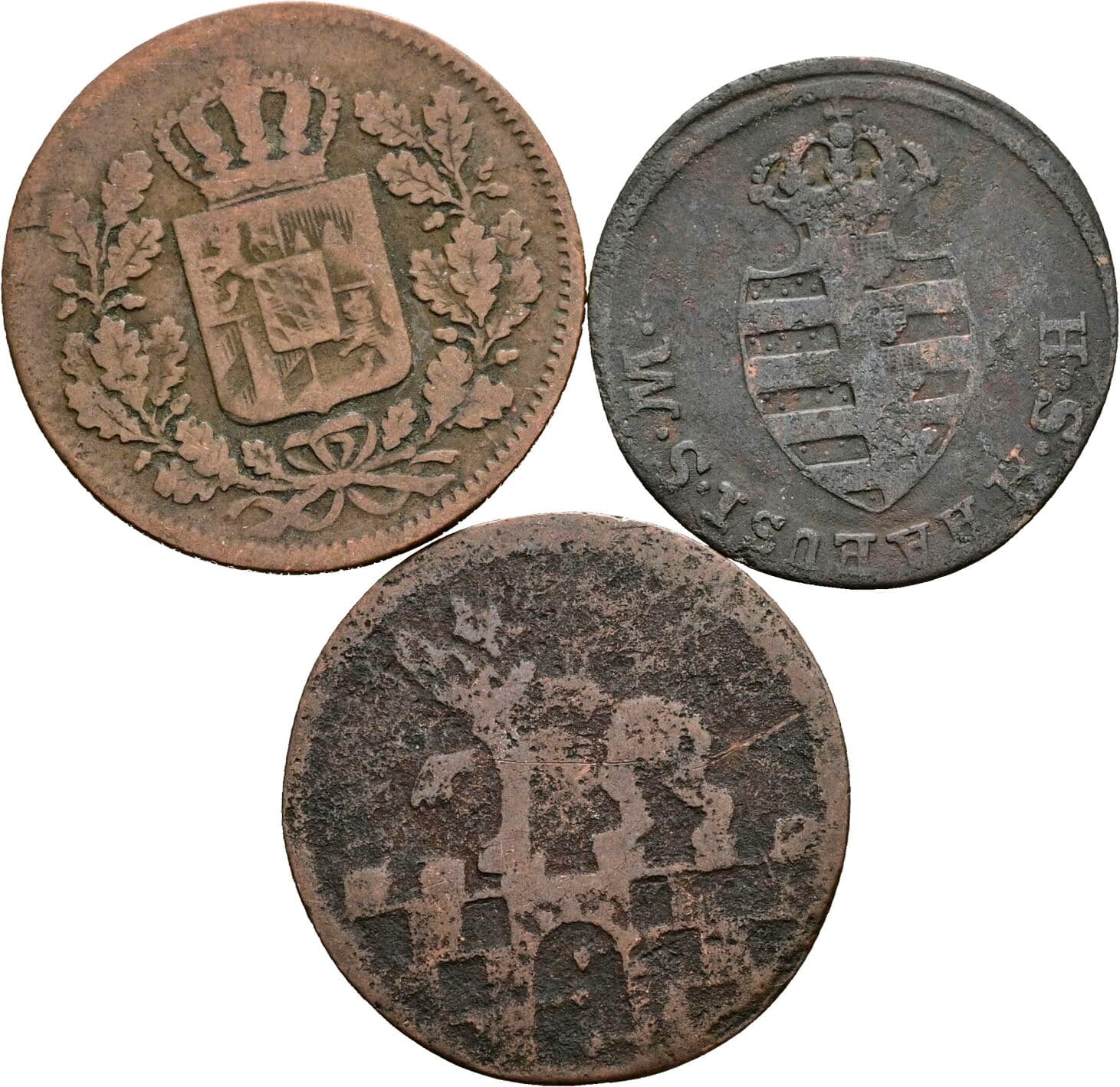 Lot 3 Stück Kleinmünzen – Rückseite