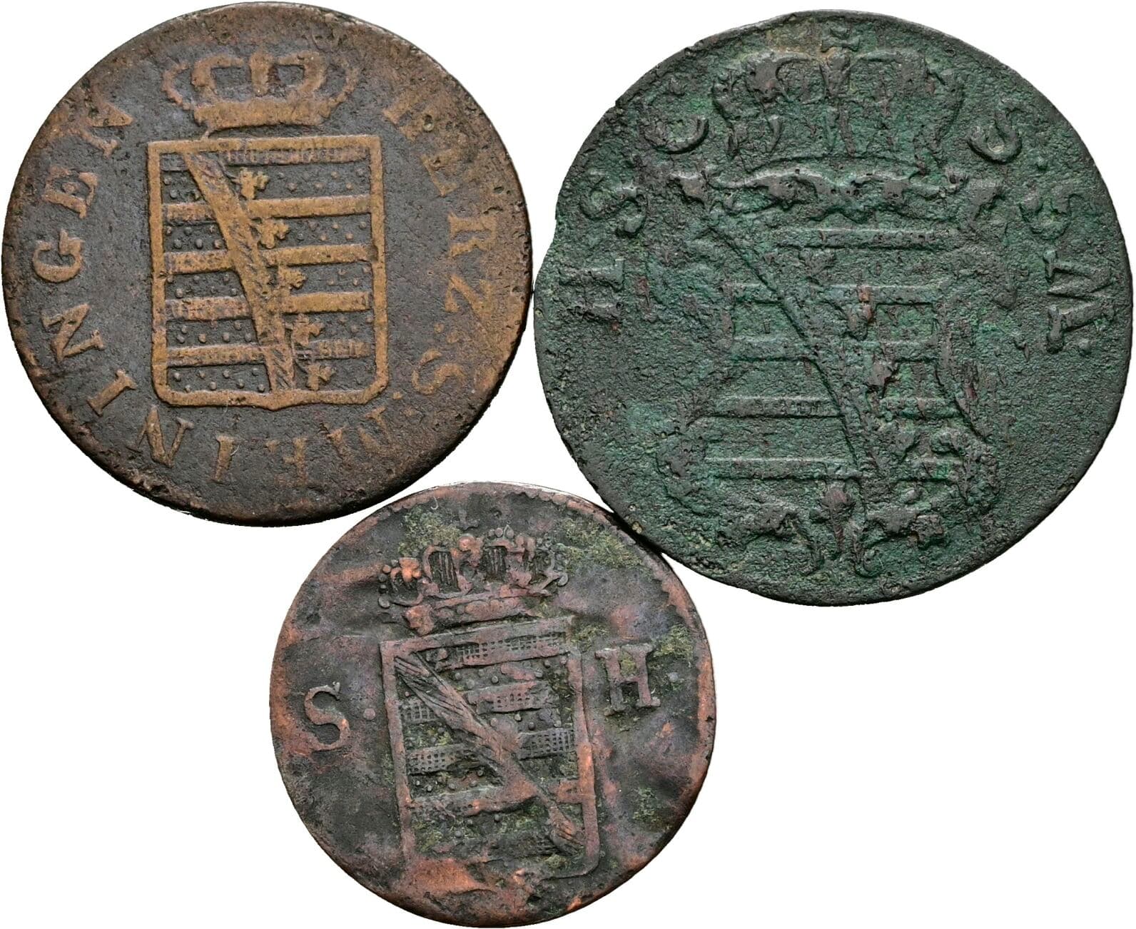 Lot 3 Stück Kleinmünzen – Rückseite