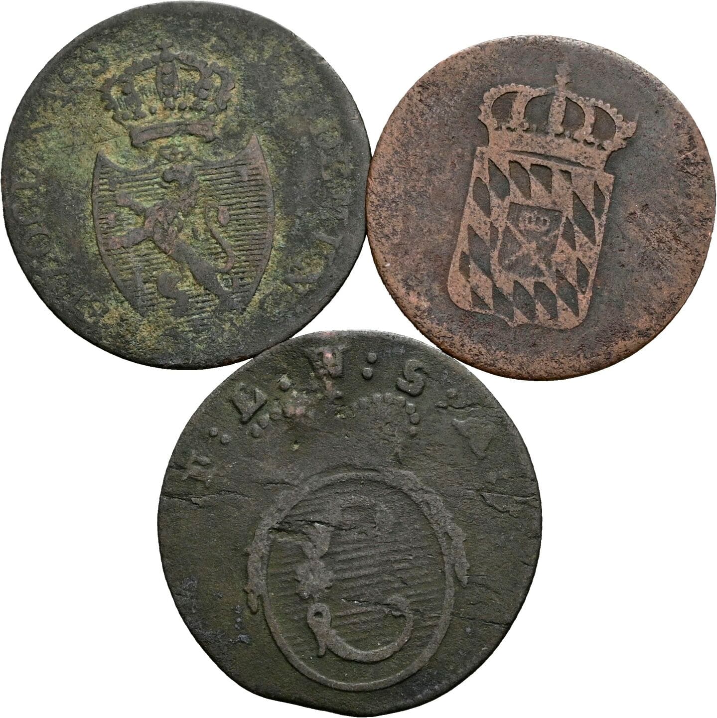 Lot 3 Stück Kleinmünzen – Rückseite