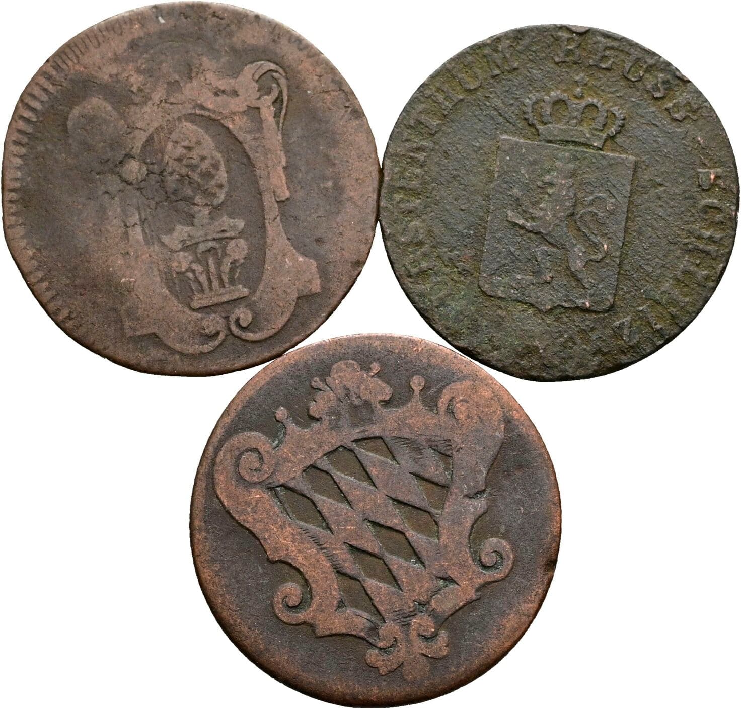 Lot 3 Stück Kleinmünzen – Rückseite