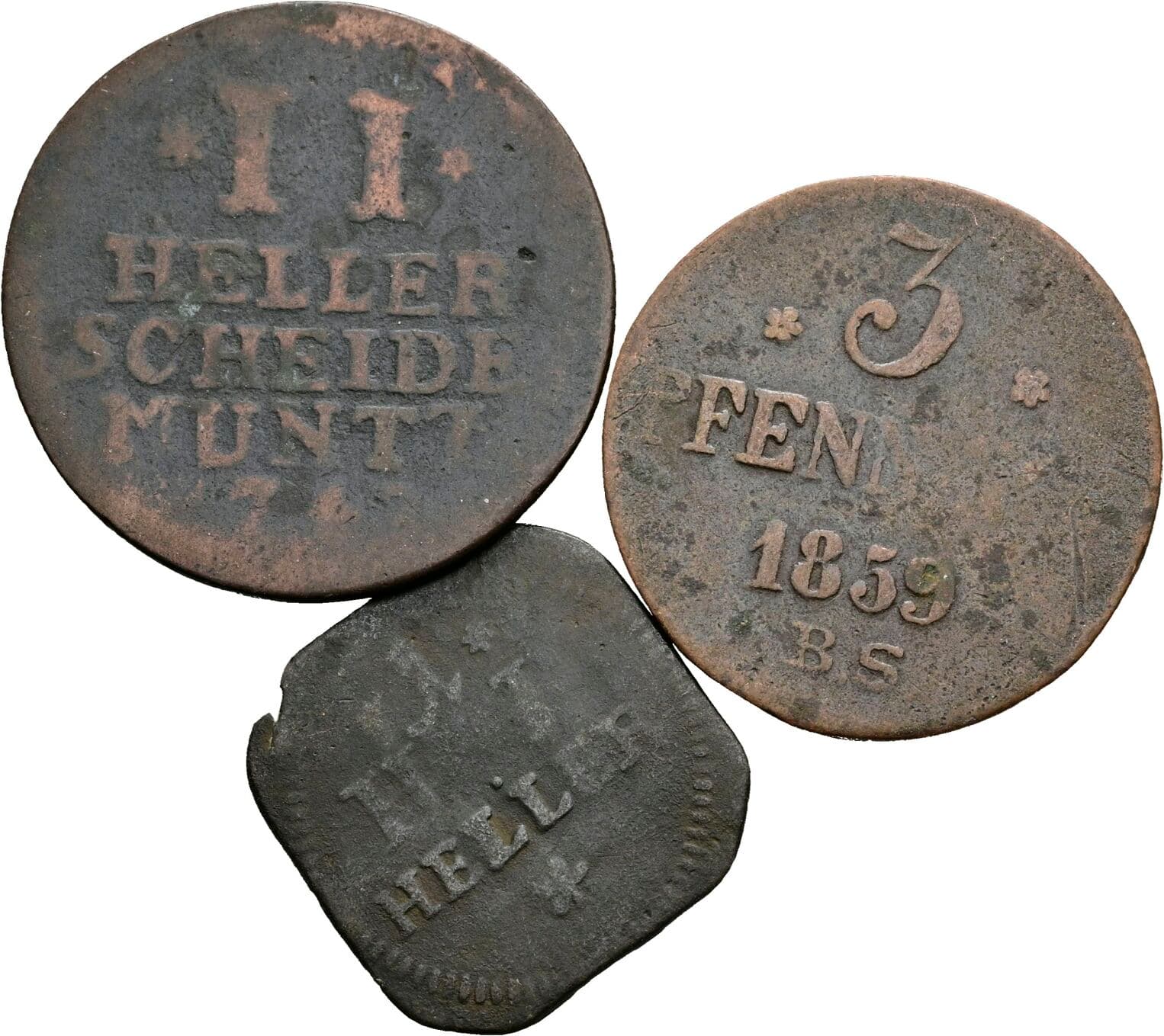 Lot 3 Stk. Kleinmünzen