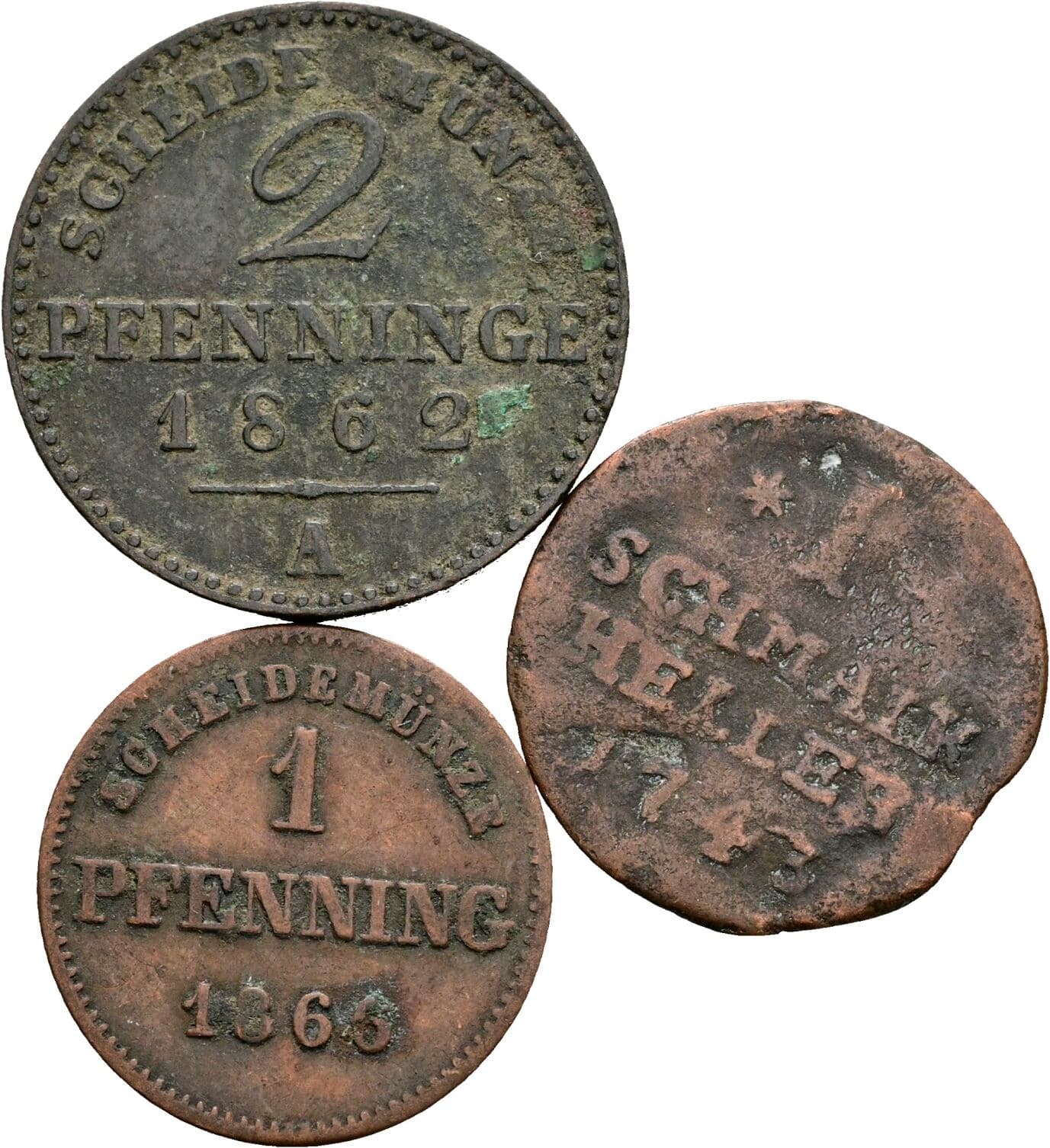 Lot 3 Stk. Kleinmünzen