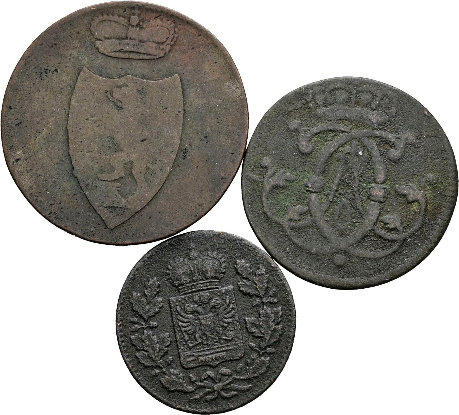 Lot 3 Stk. Kleinmünzen – Rückseite
