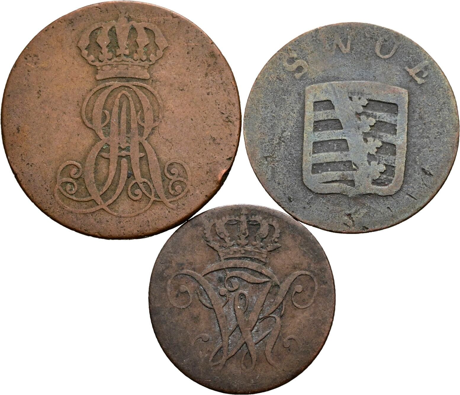 Lot 3 Stück Kleinmünzen – Rückseite
