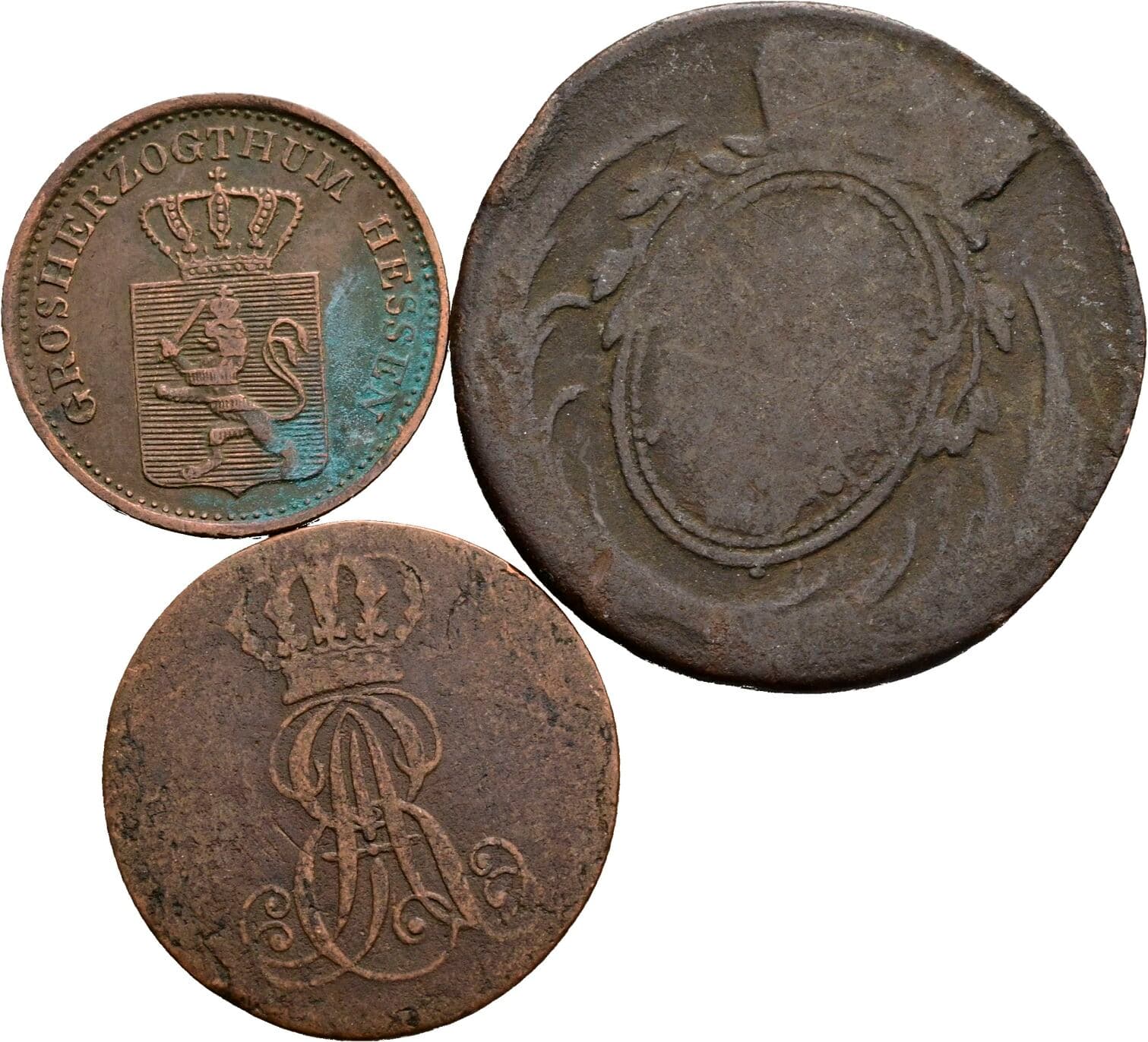 Lot 3 Stück Kleinmünzen – Rückseite