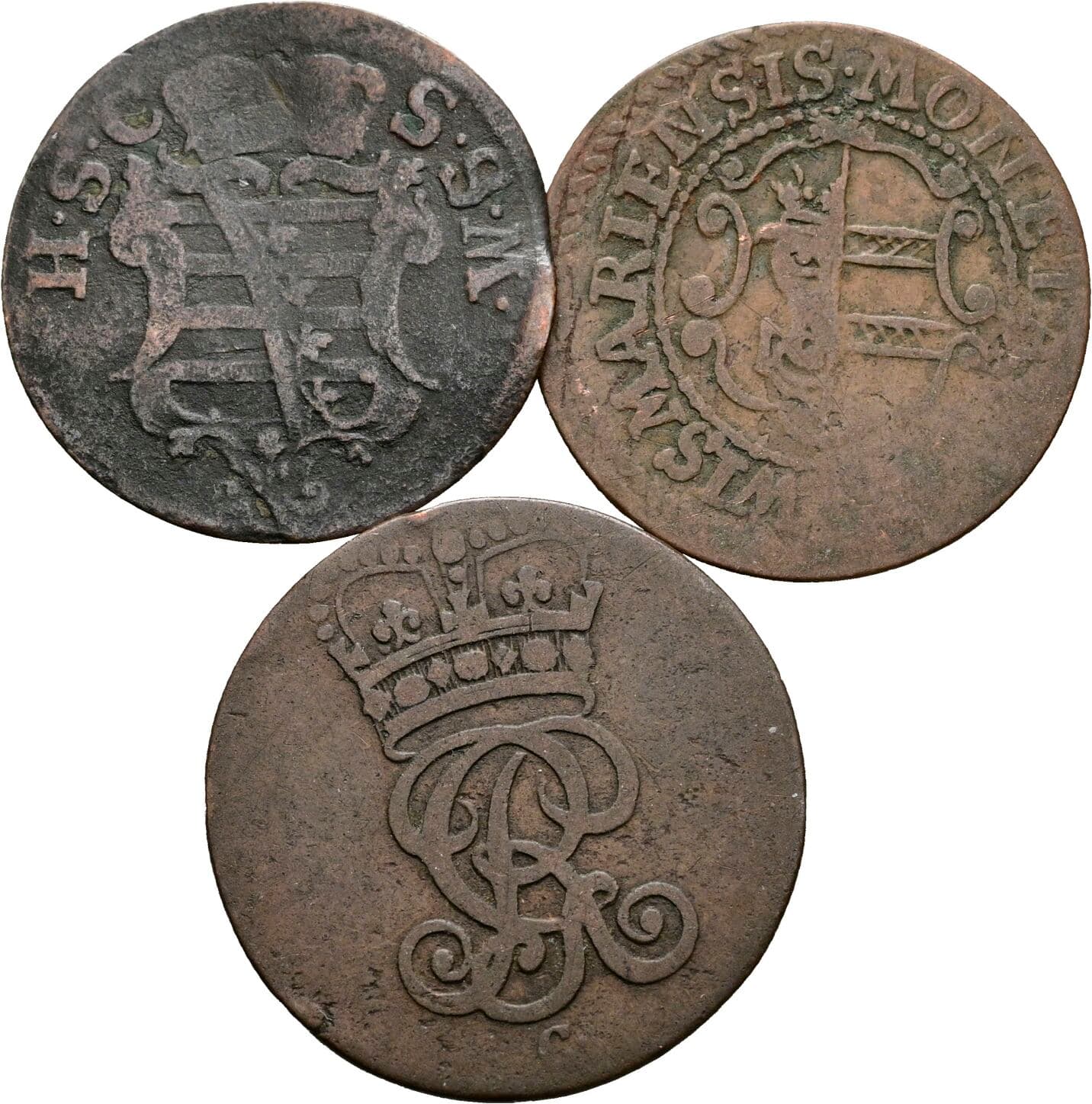 Lot 3 Stück Kleinmünzen – Rückseite