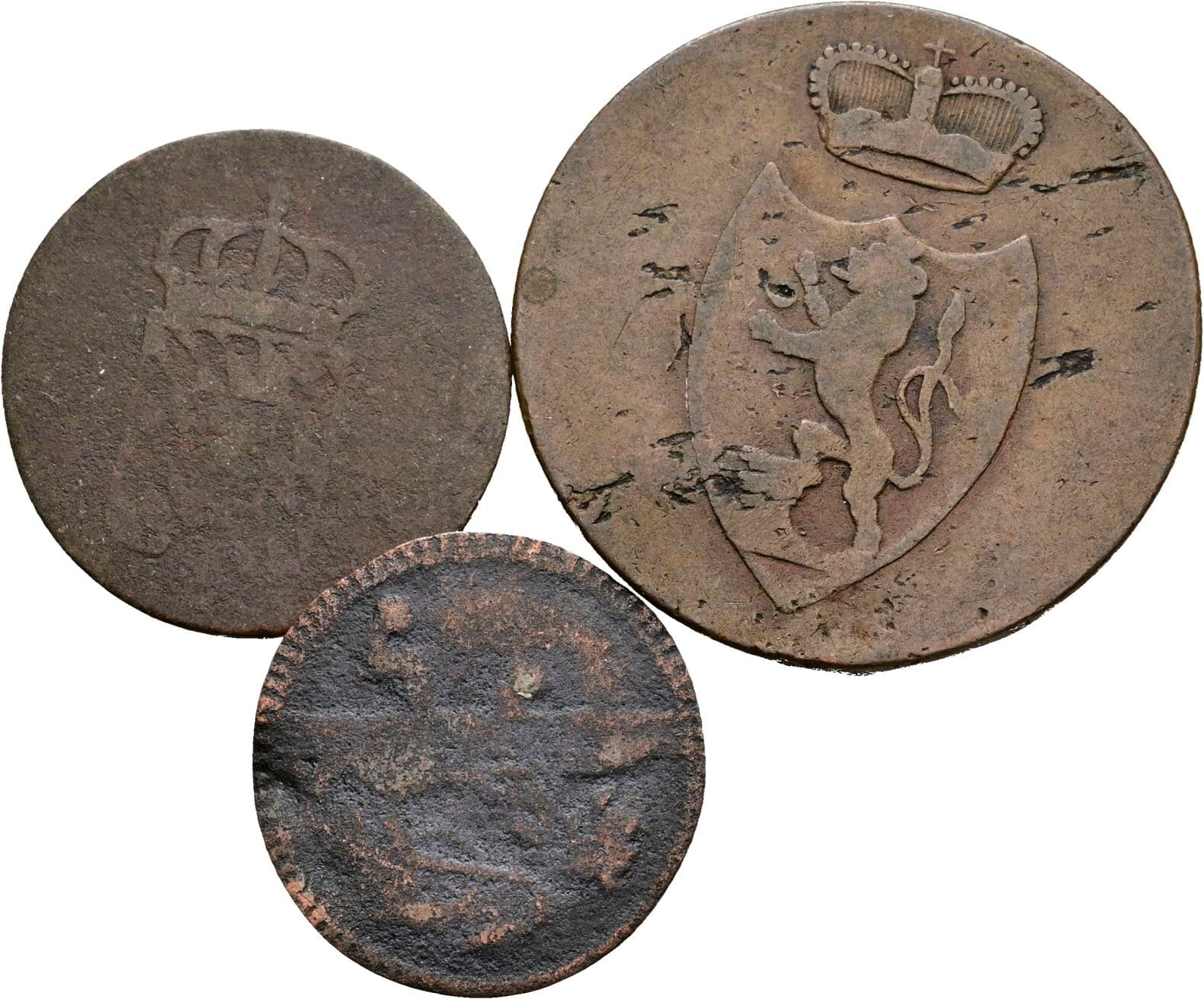 Lot 3 Stück Münzen – Rückseite