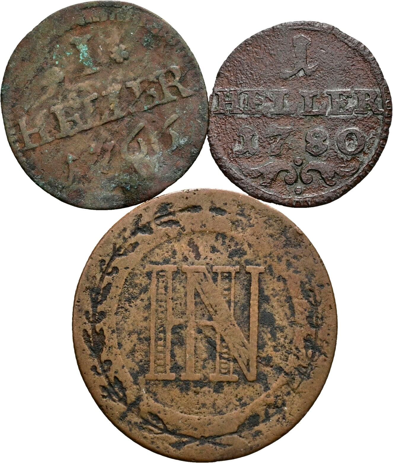 Lot 3 Stück Kleinmünzen – Vorderseite