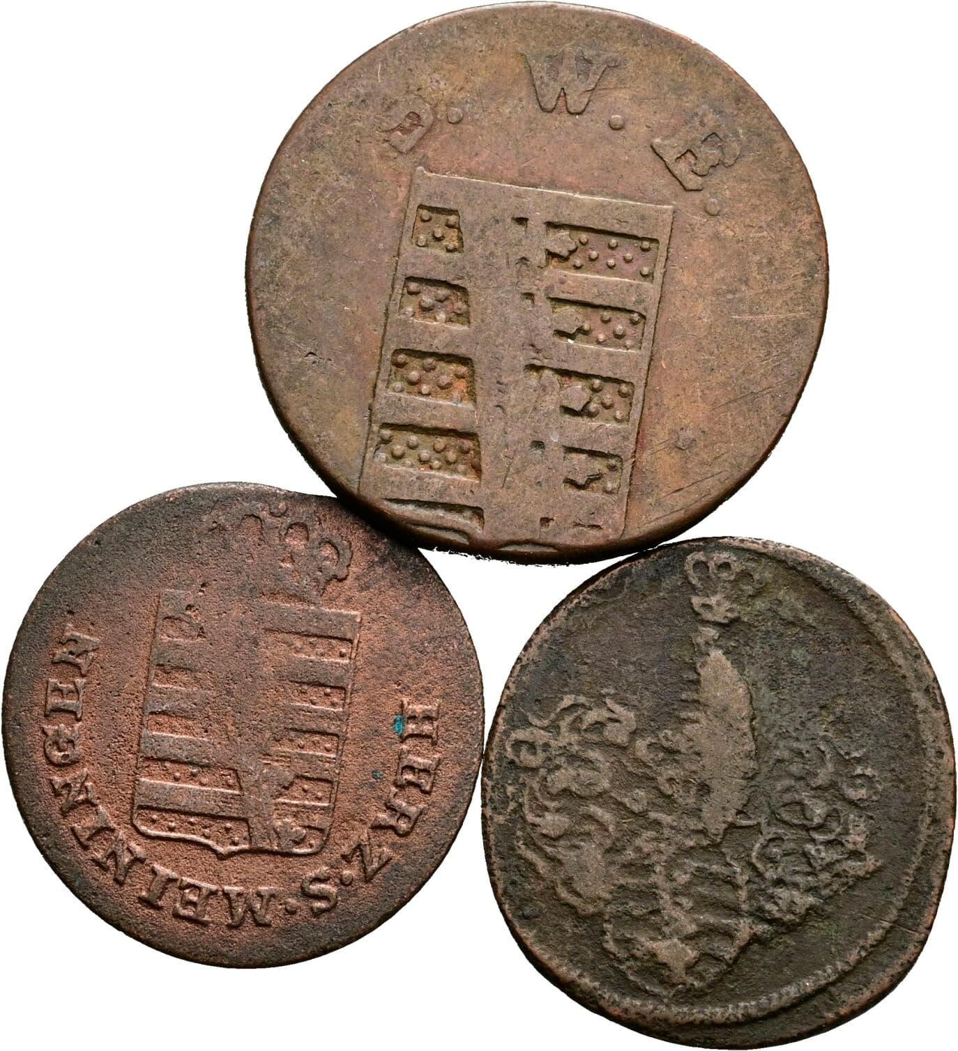 Lot 3 Stück Kleinmünzen – Rückseite