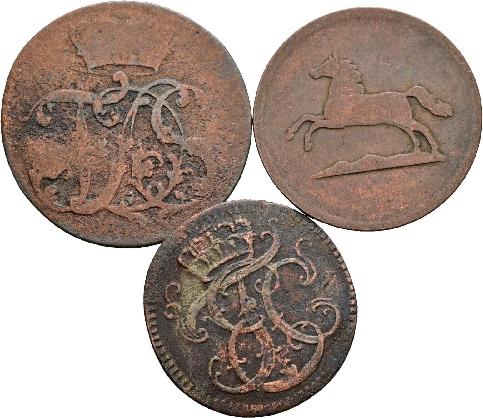 Lot 3 Stück Münzen – Rückseite