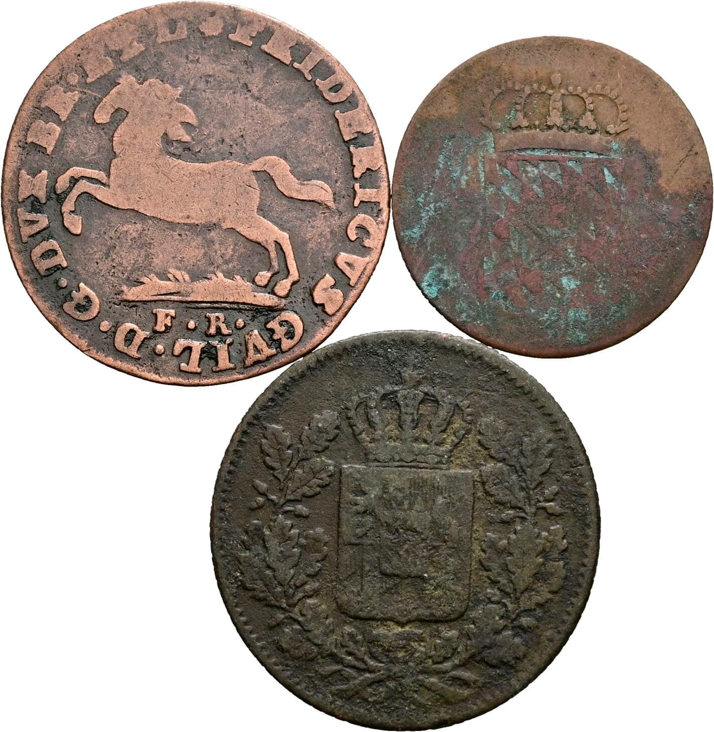Lot 3 Stück Kleinmünzen – Rückseite
