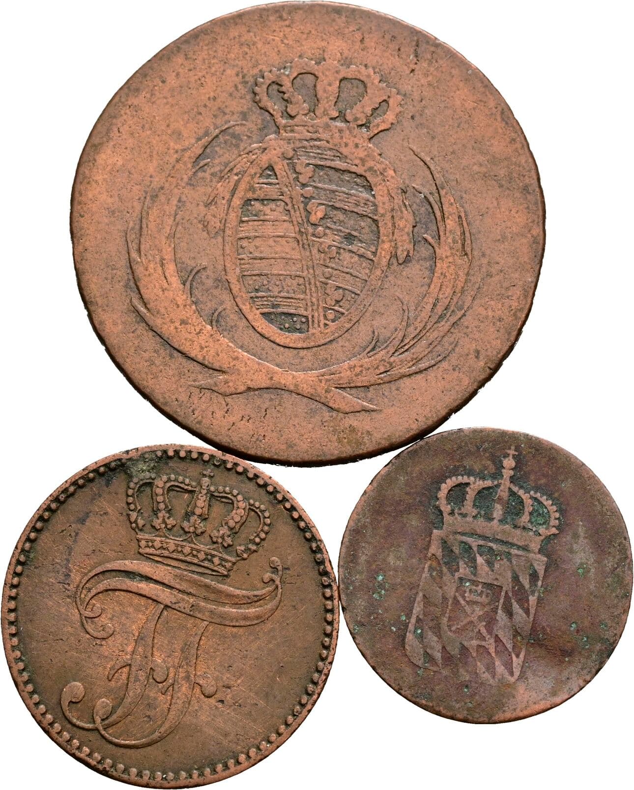 Lot 3 Stück Kleinmünzen – Rückseite