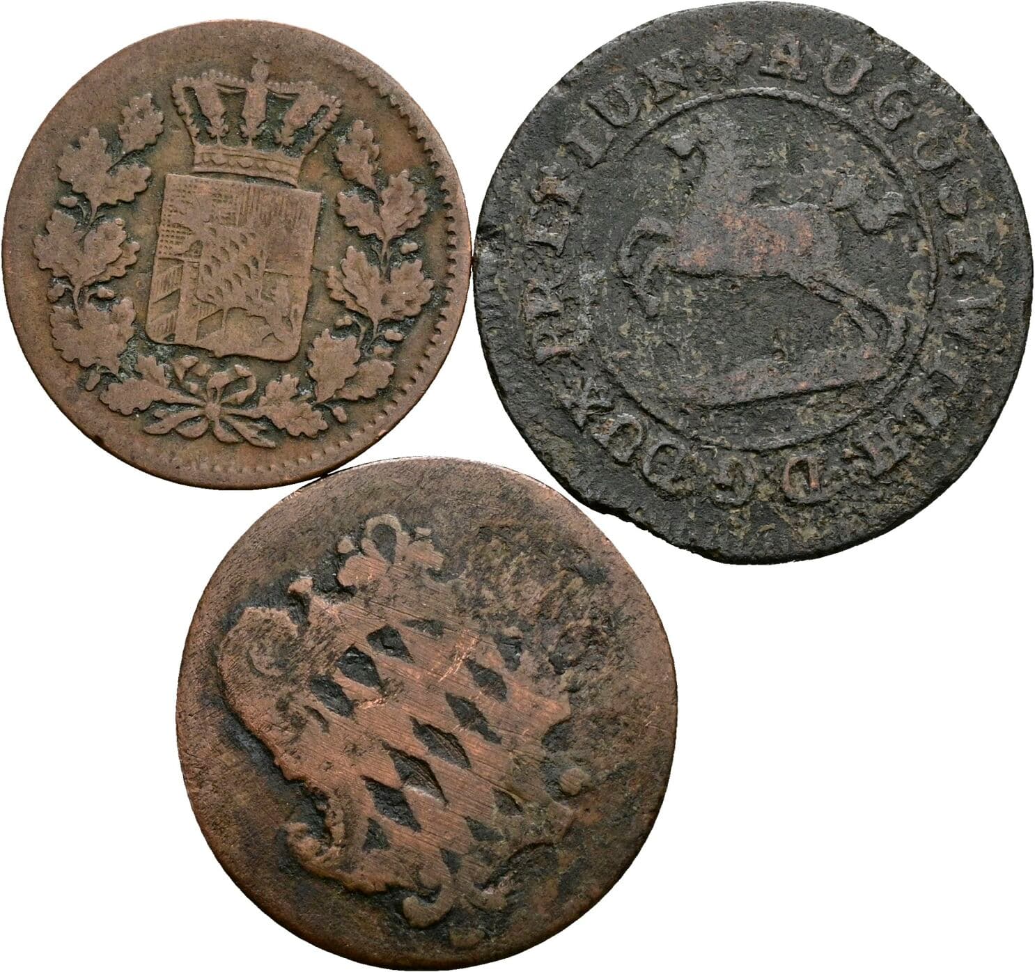 Lot 3 Stück Kleinmünzen – Rückseite