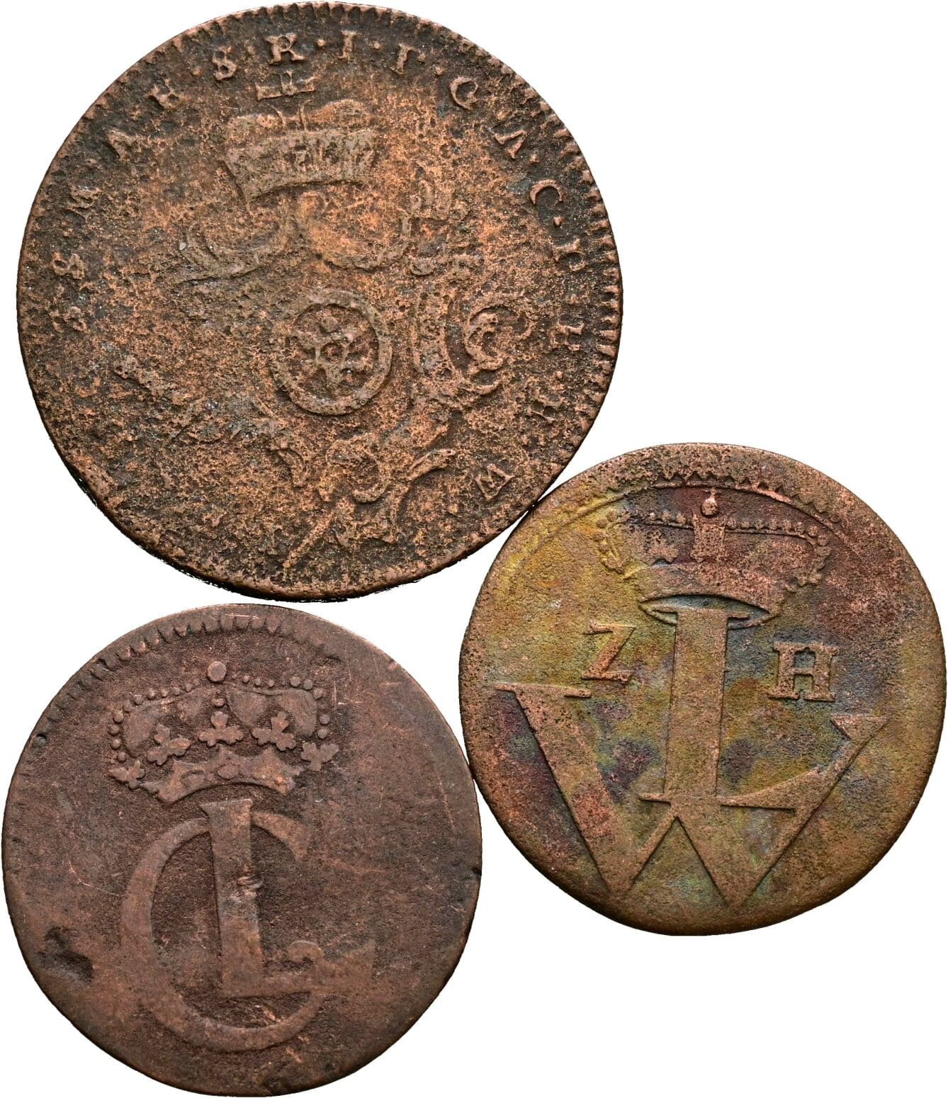 Lot 3 Stück Kleinmünzen – Rückseite