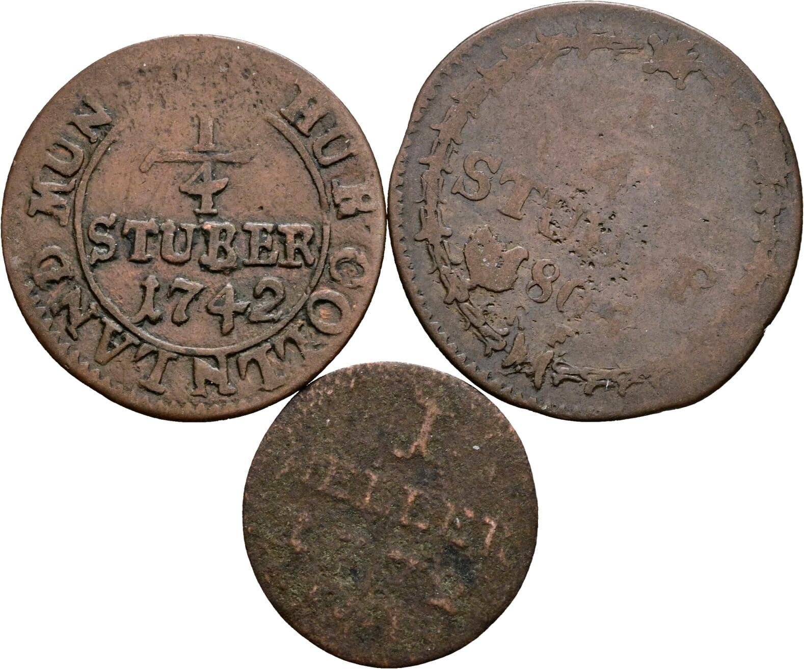 Lot 3 Stück Kleinmünzen – Vorderseite