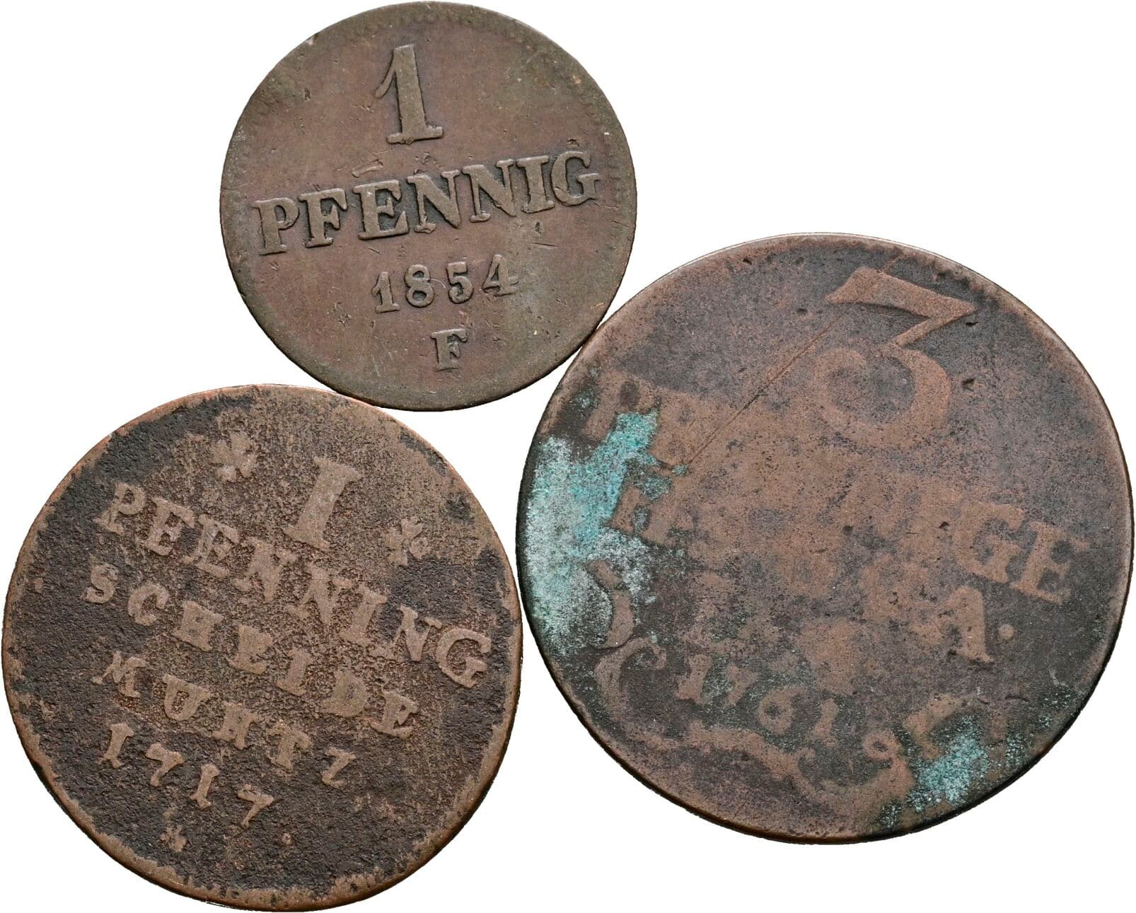 Lot 3 Stück Kleinmünzen – Vorderseite