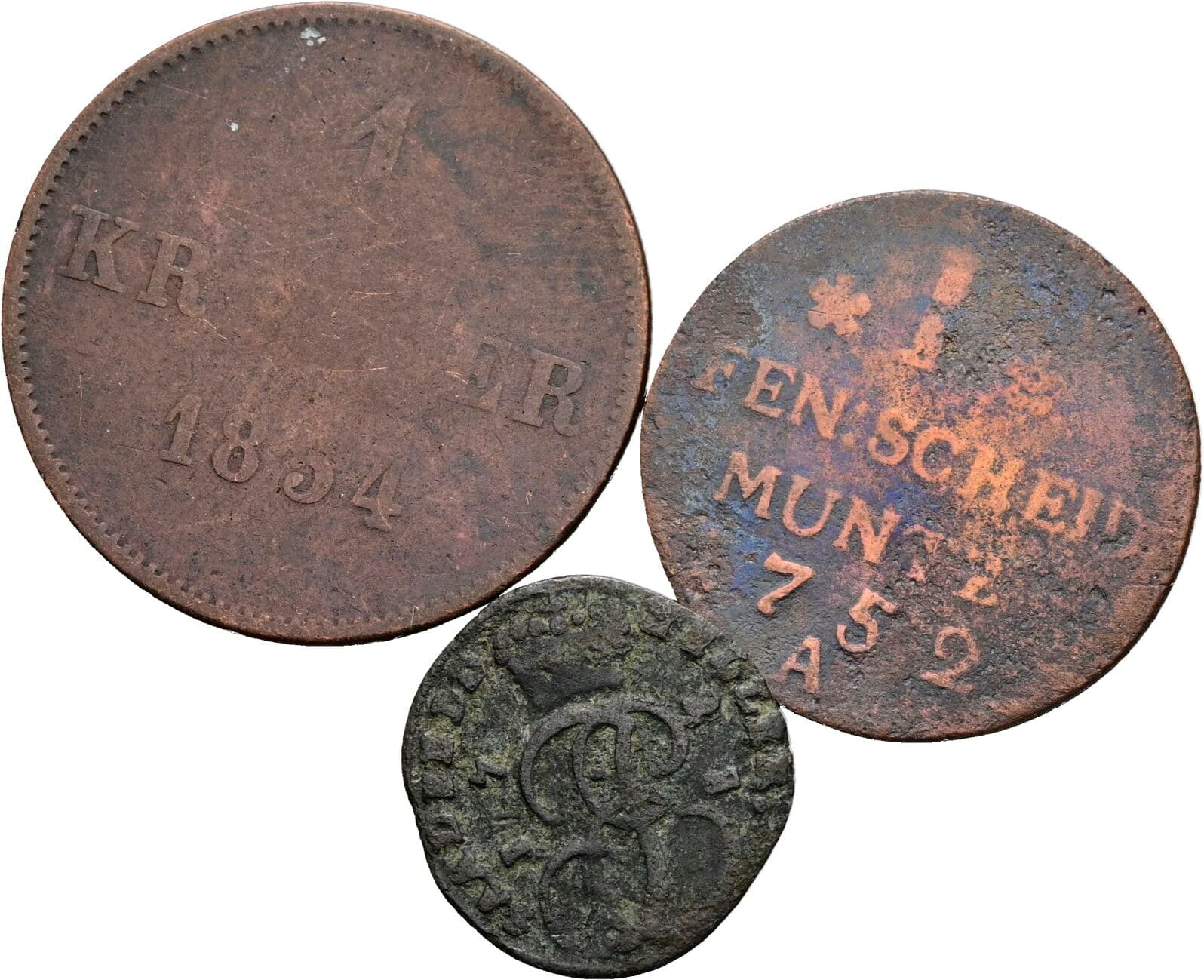 Lot 3 Stück Kleinmünzen – Vorderseite