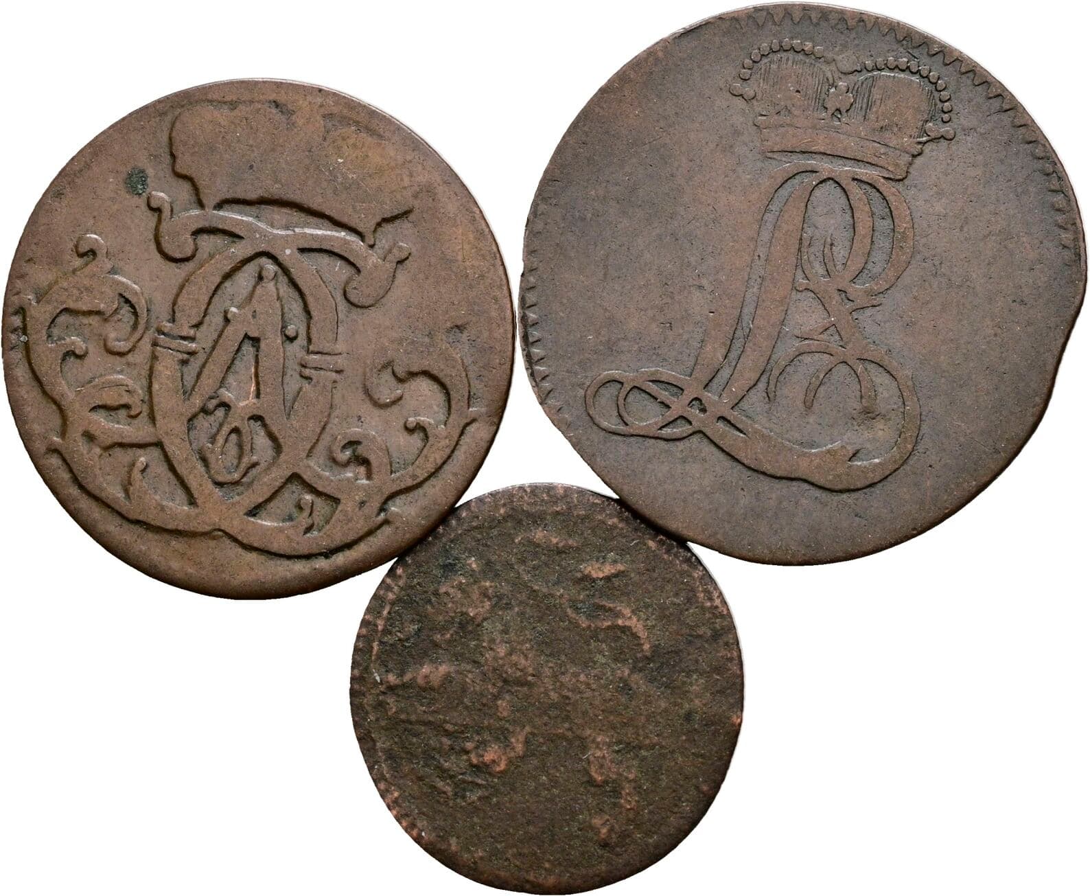 Lot 3 Stück Kleinmünzen – Rückseite