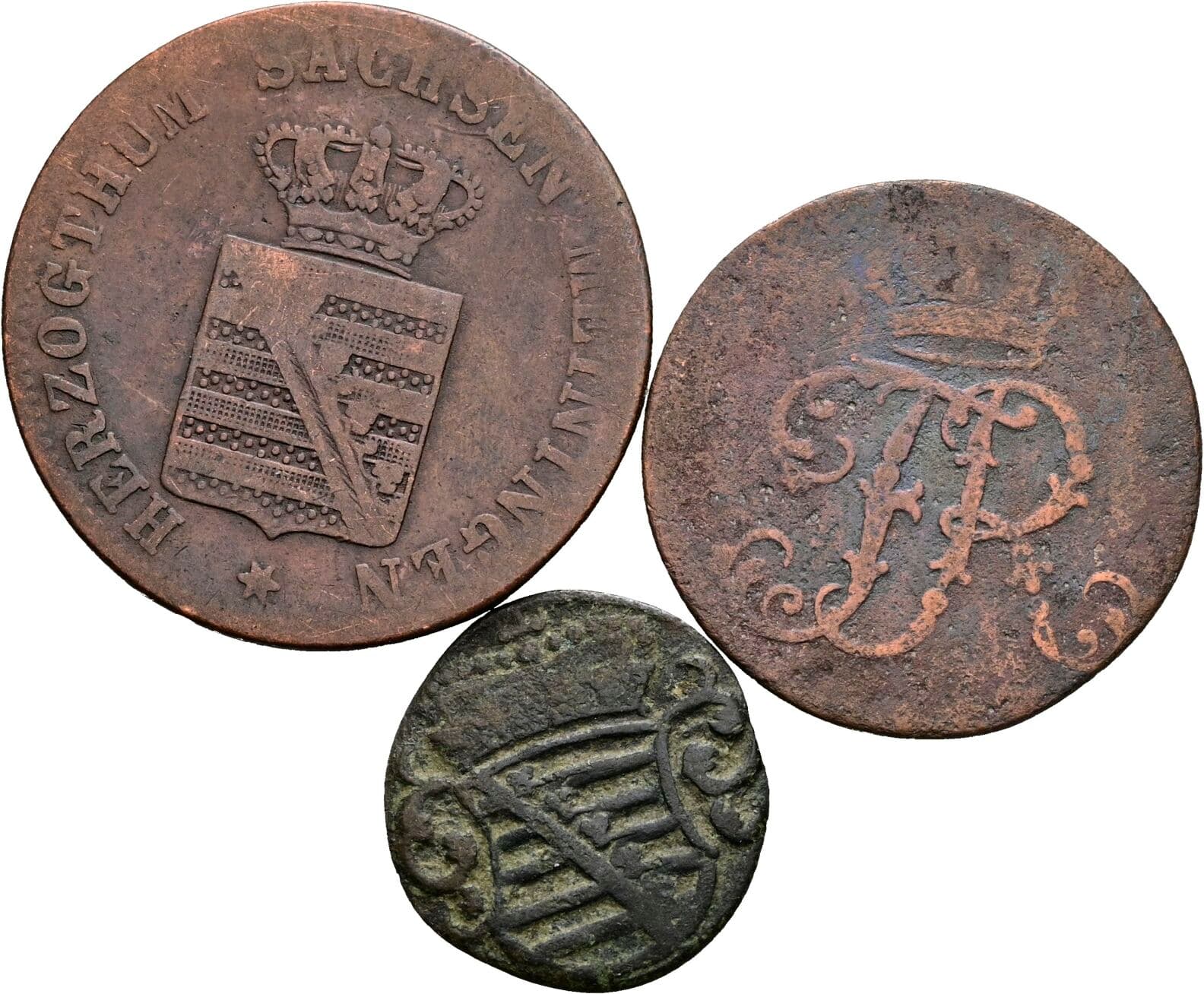 Lot 3 Stück Kleinmünzen – Rückseite