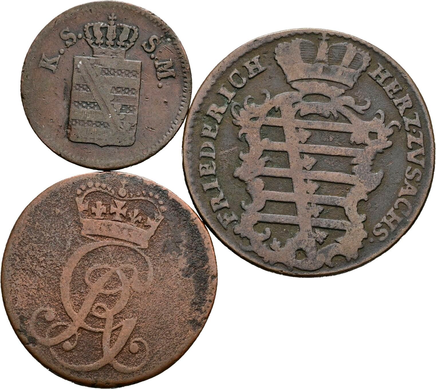 Lot 3 Stück Kleinmünzen – Rückseite