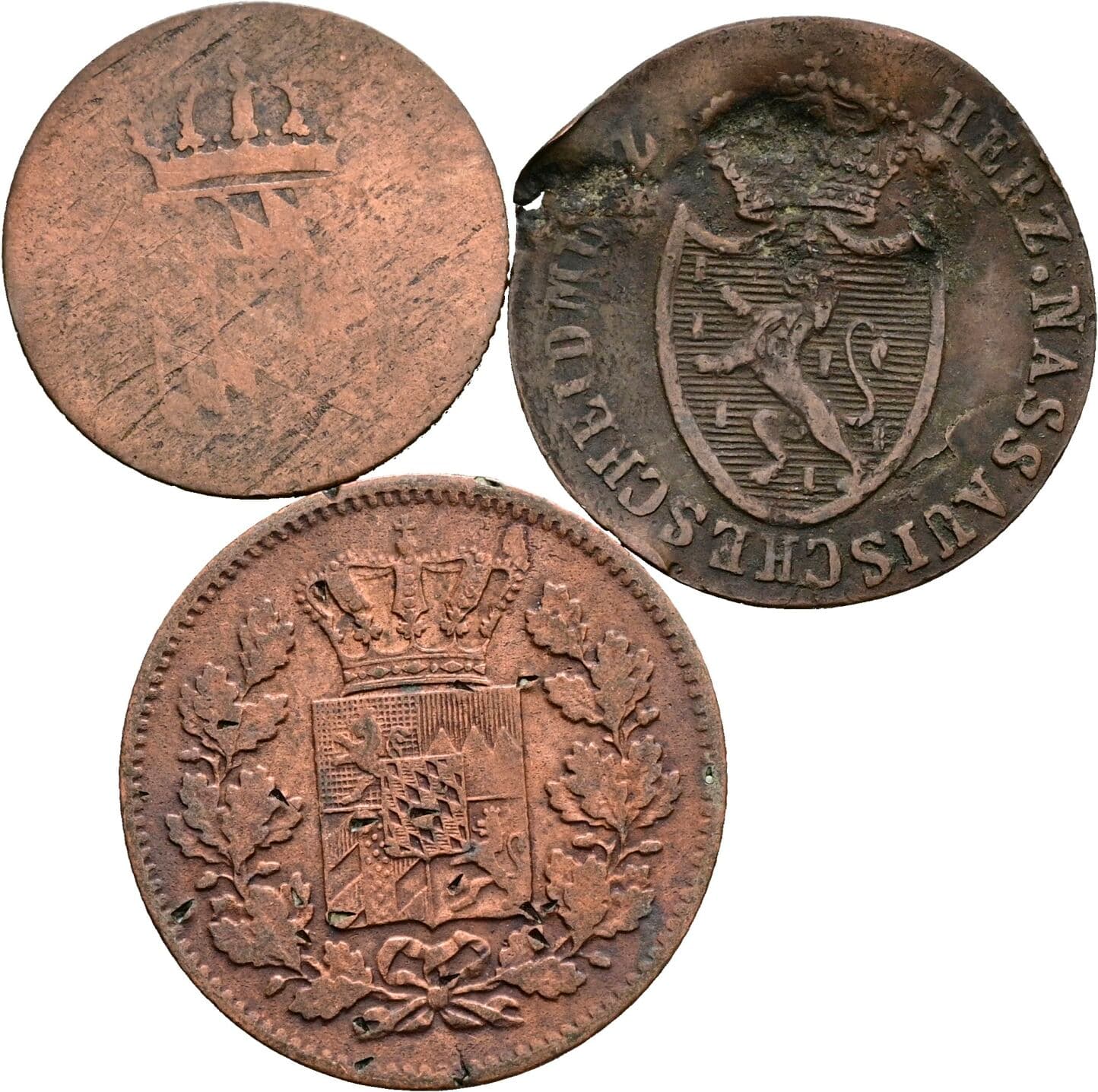 Lot 3 Stück Kleinmünzen – Rückseite