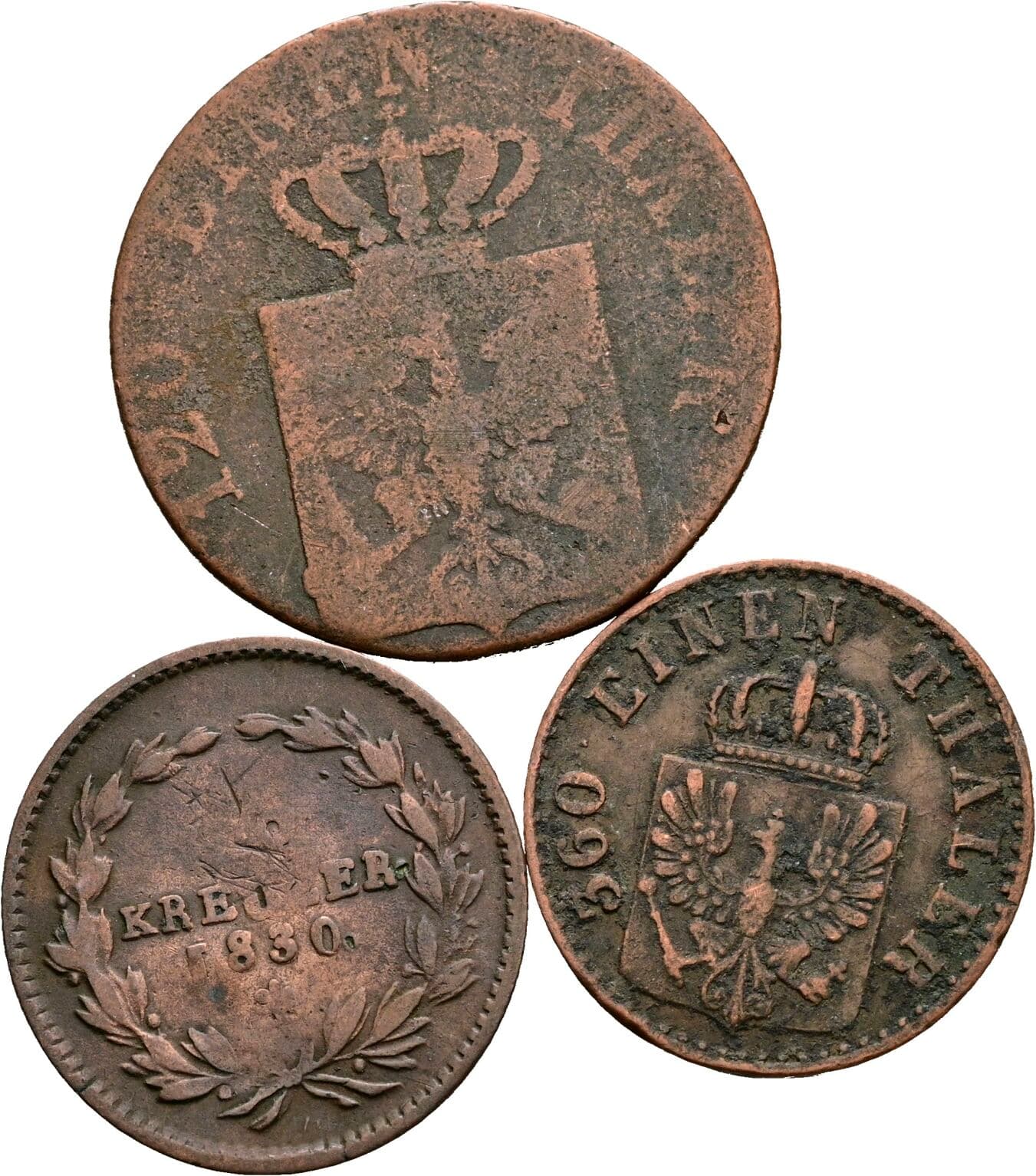 Lot 3 Stück Kleinmünzen – Rückseite