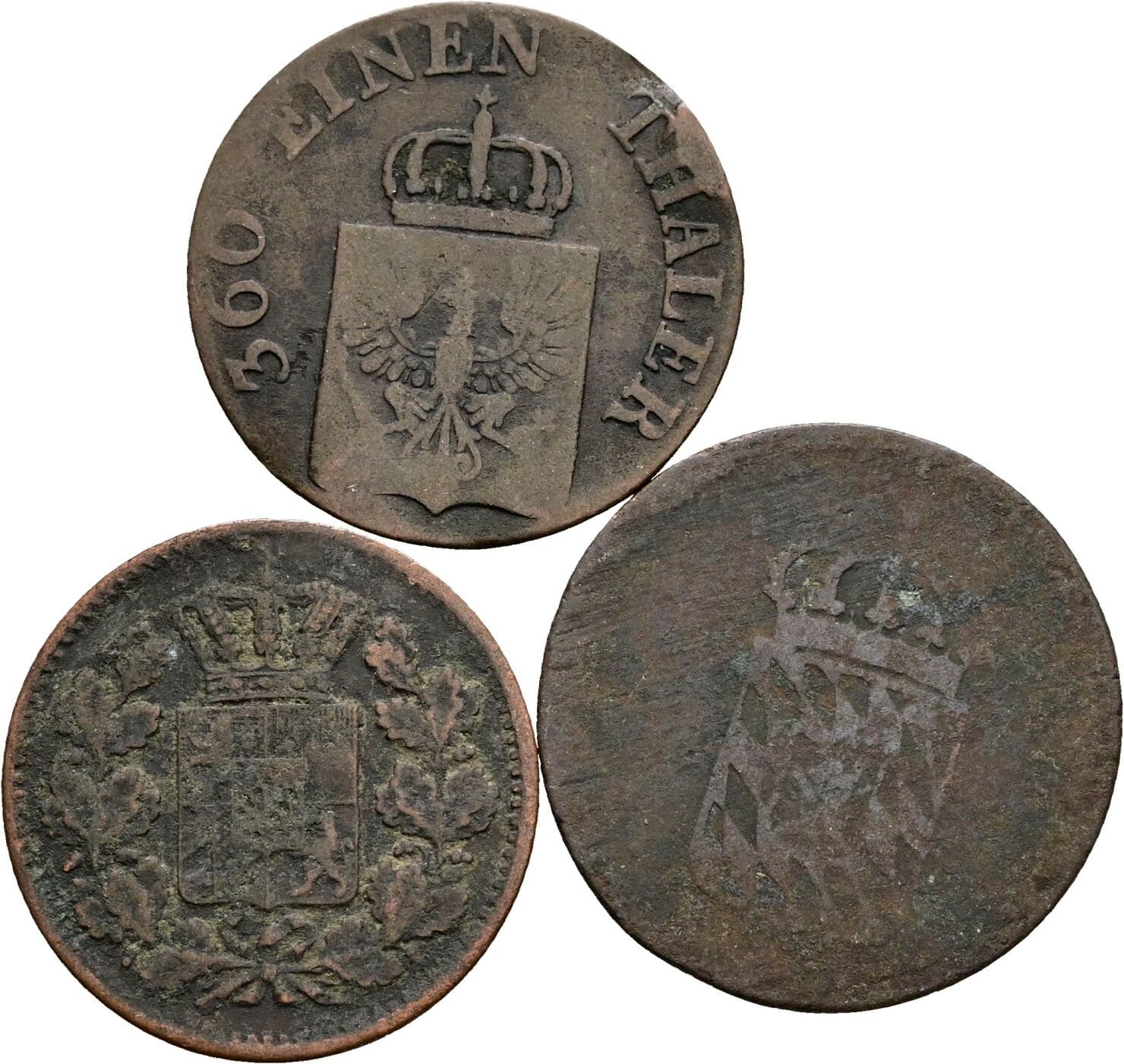 Lot 3 Stück Kleinmünzen – Rückseite