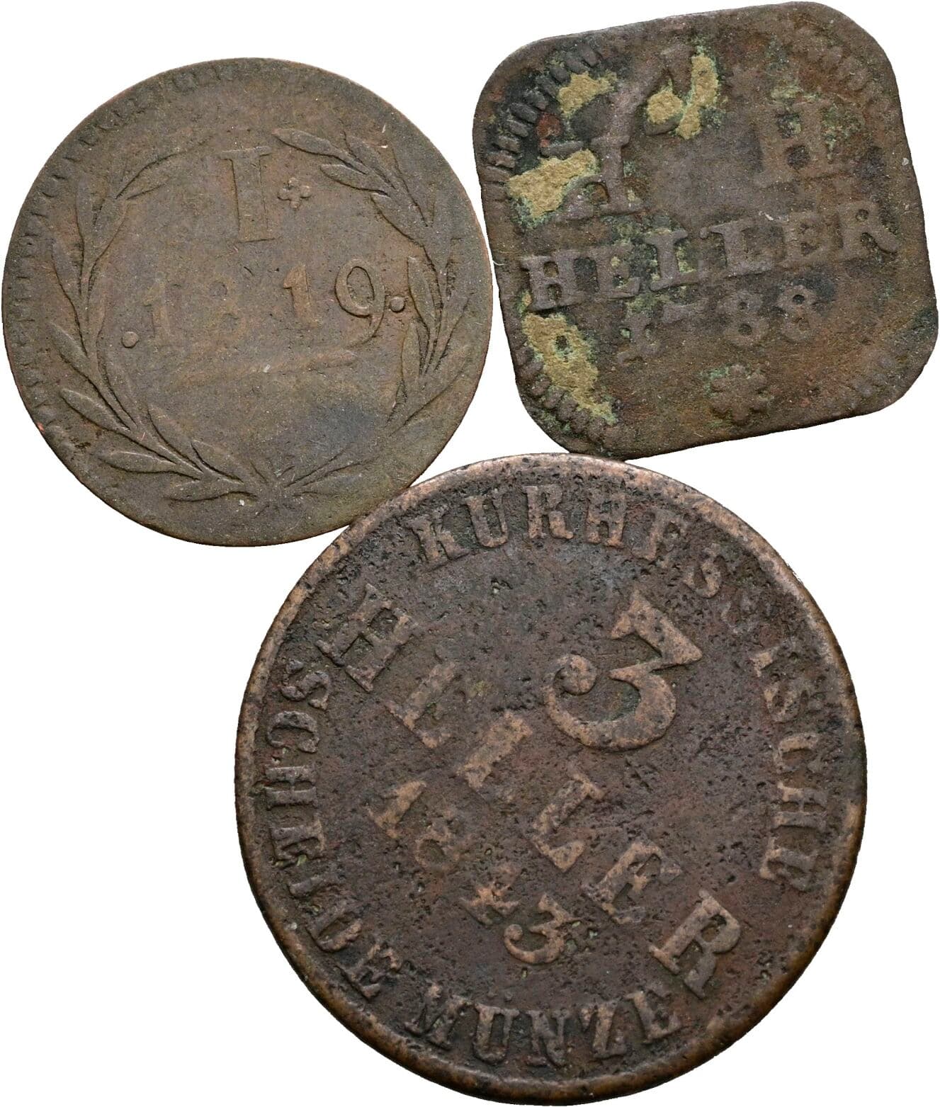 Lot 3 Stück Kleinmünzen – Vorderseite
