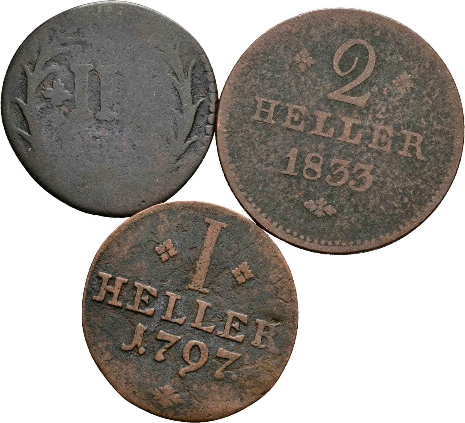 Lot 3 Stück Kleinmünzen – Vorderseite