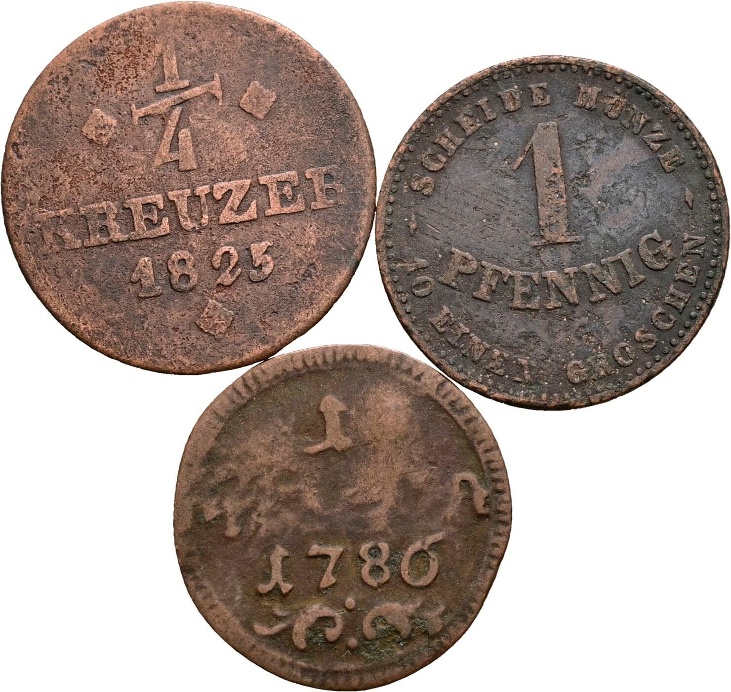 Lot 3 Stück Kleinmünzen – Vorderseite