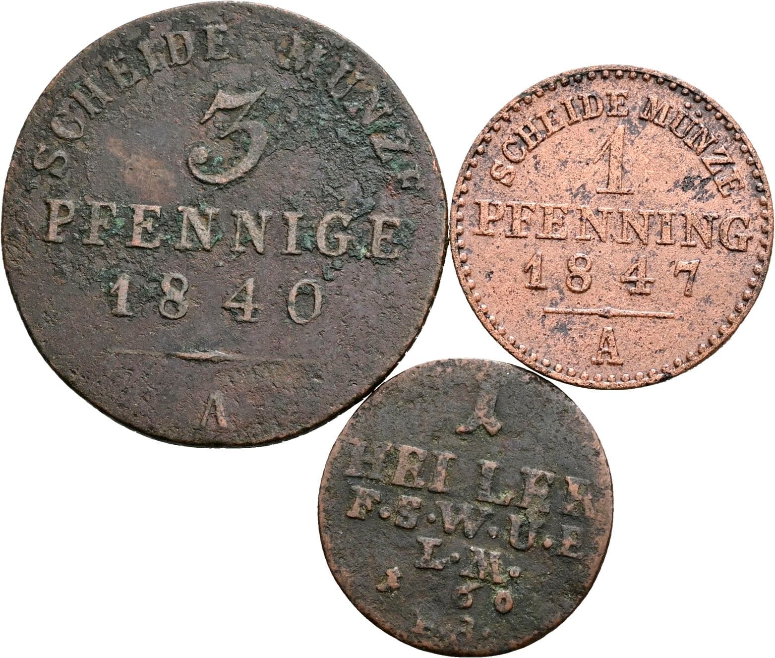 Lot 3 Stk. Kleinmünzen