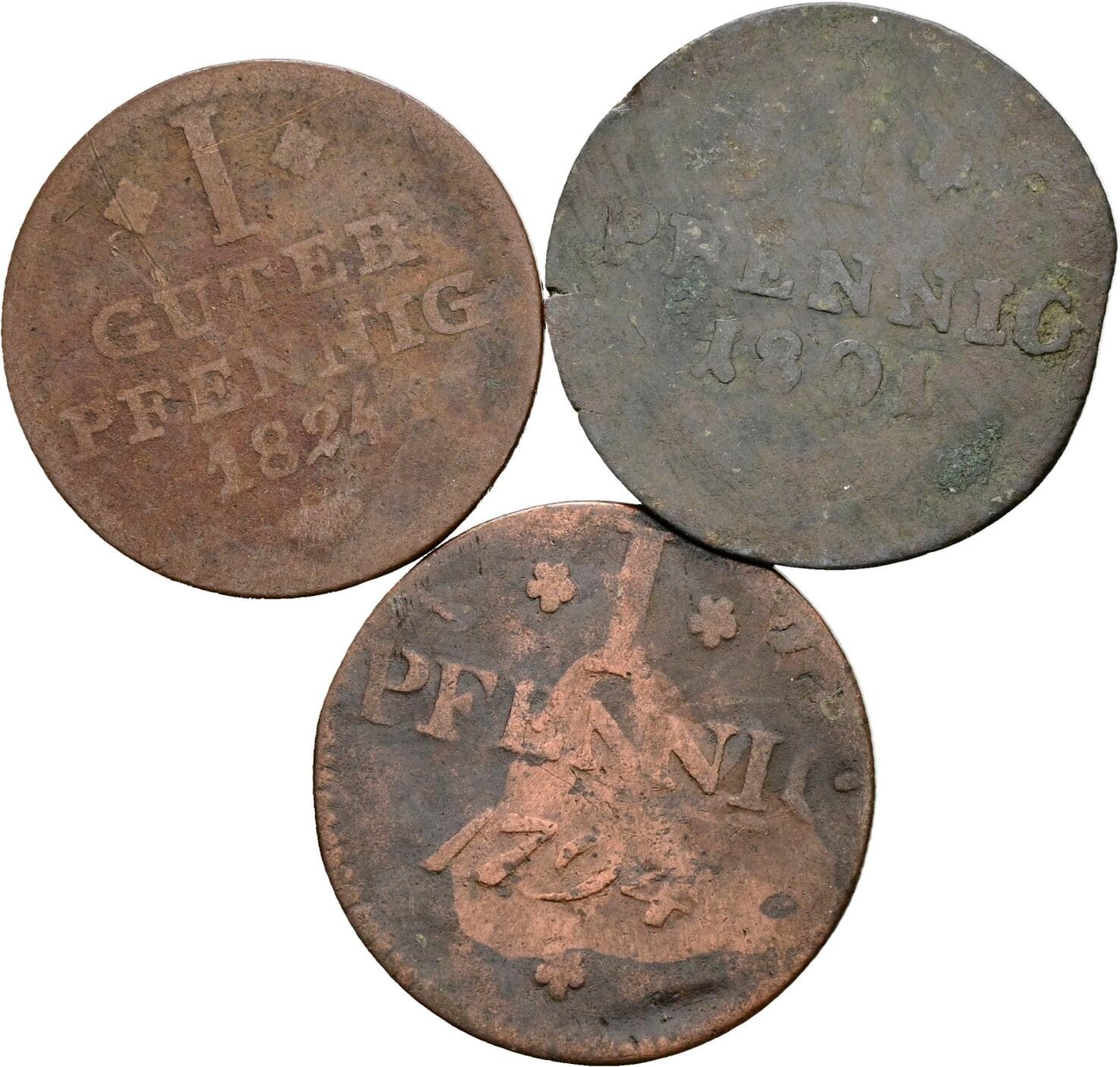 Lot 3 Stück Kleinmünzen – Vorderseite