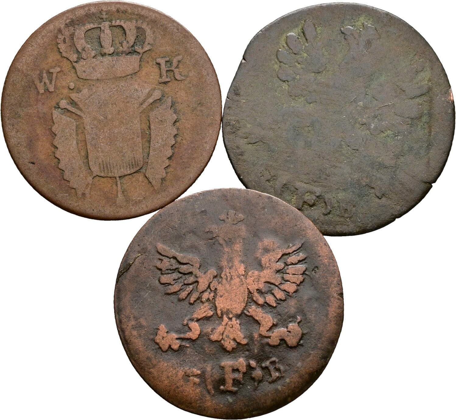Lot 3 Stück Kleinmünzen – Rückseite