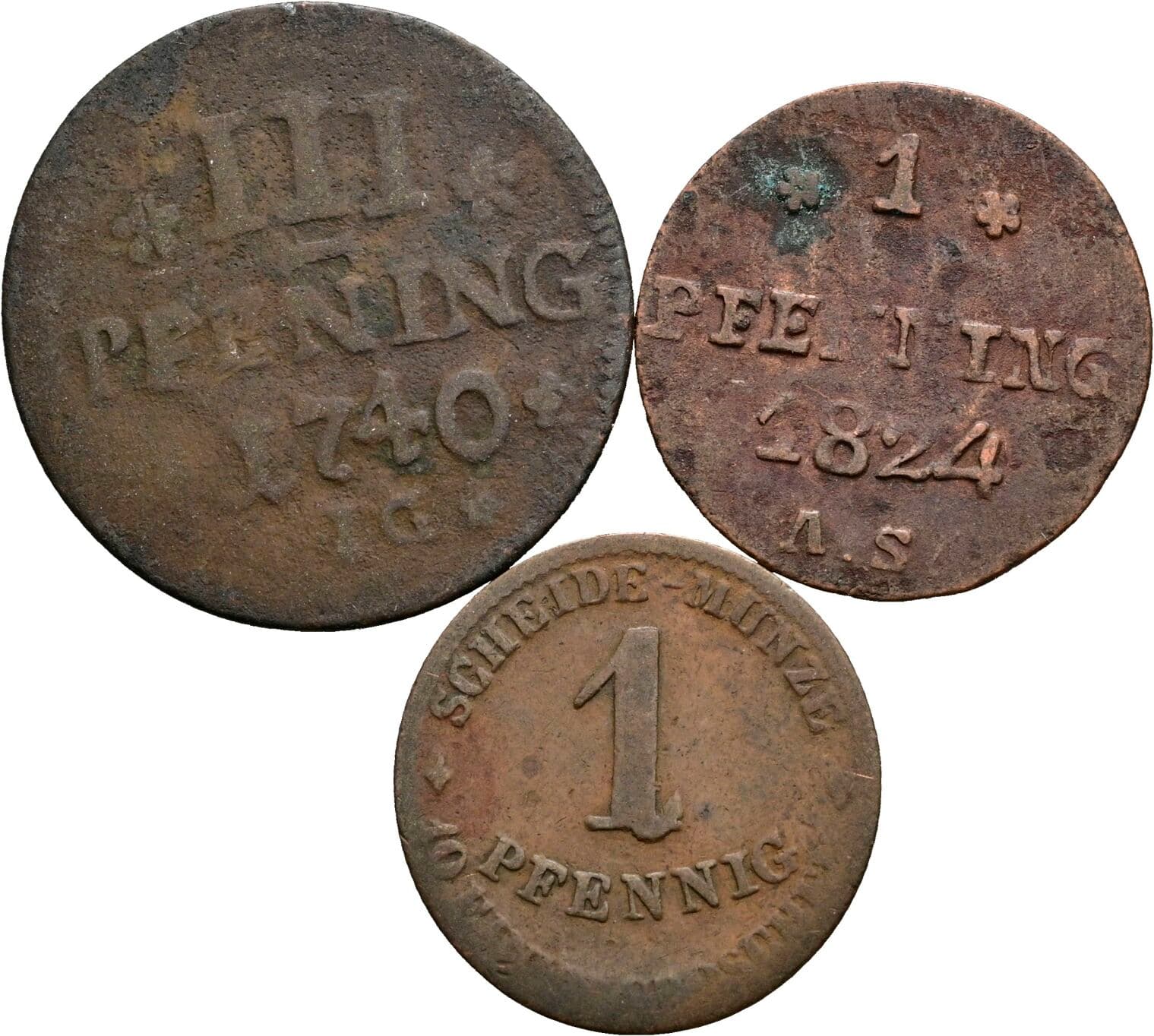 Lot 3 Stk. Kleinmünzen