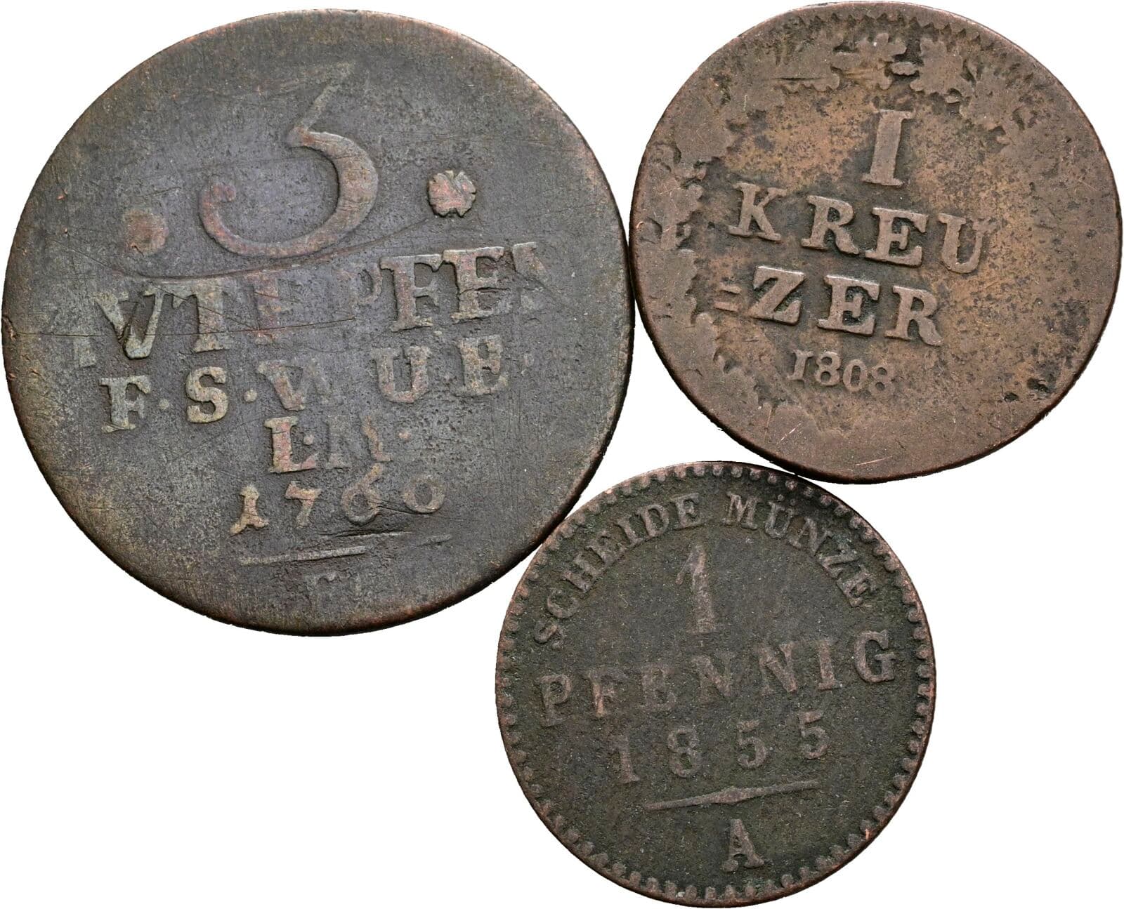 Lot 3 Stück Münzen