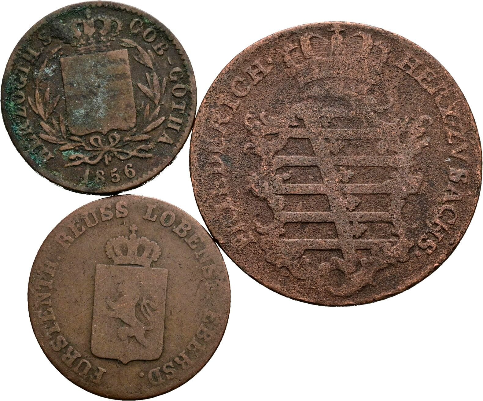 Lot 3 Stk. Kleinmünzen – Rückseite
