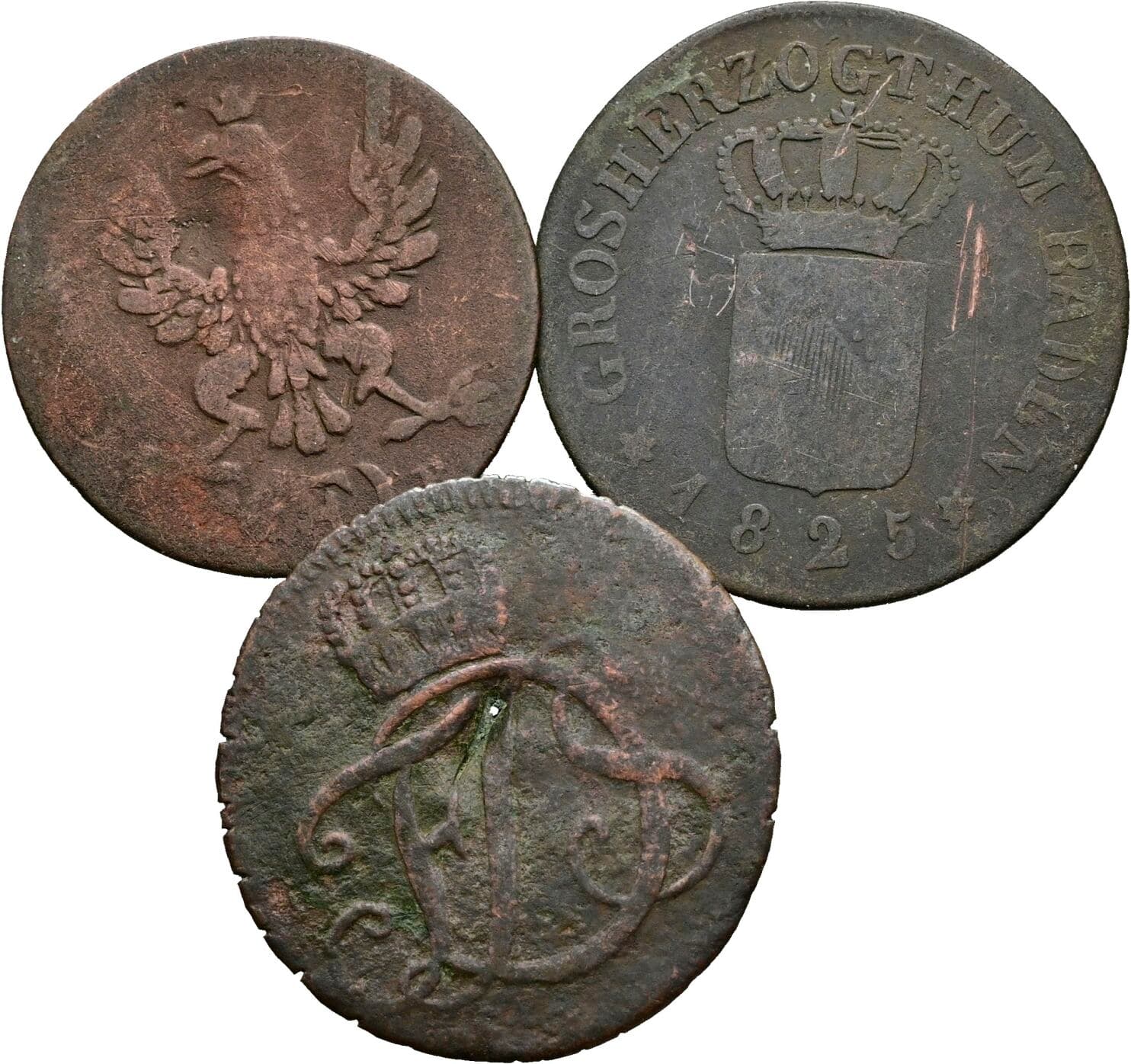 Lot 3 Stück Kleinmünzen – Rückseite