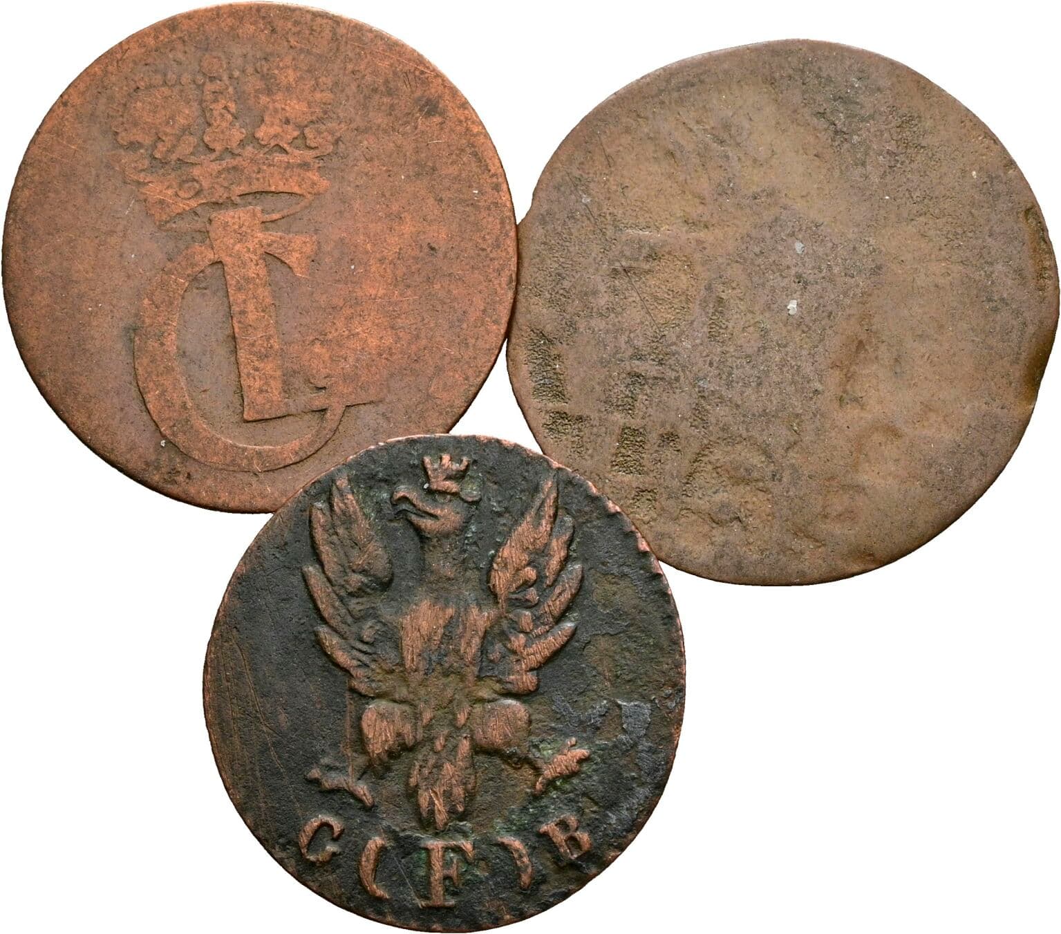 Lot 3 Stück Kleinmünzen – Rückseite