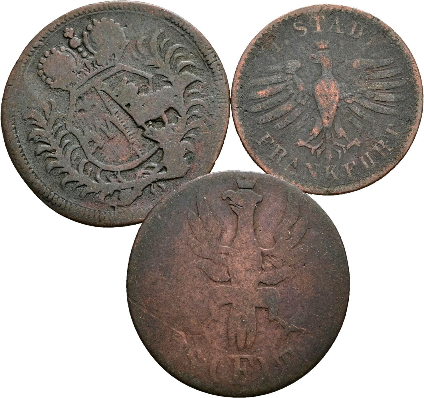 Lot 3 Stück Kleinmünzen – Rückseite