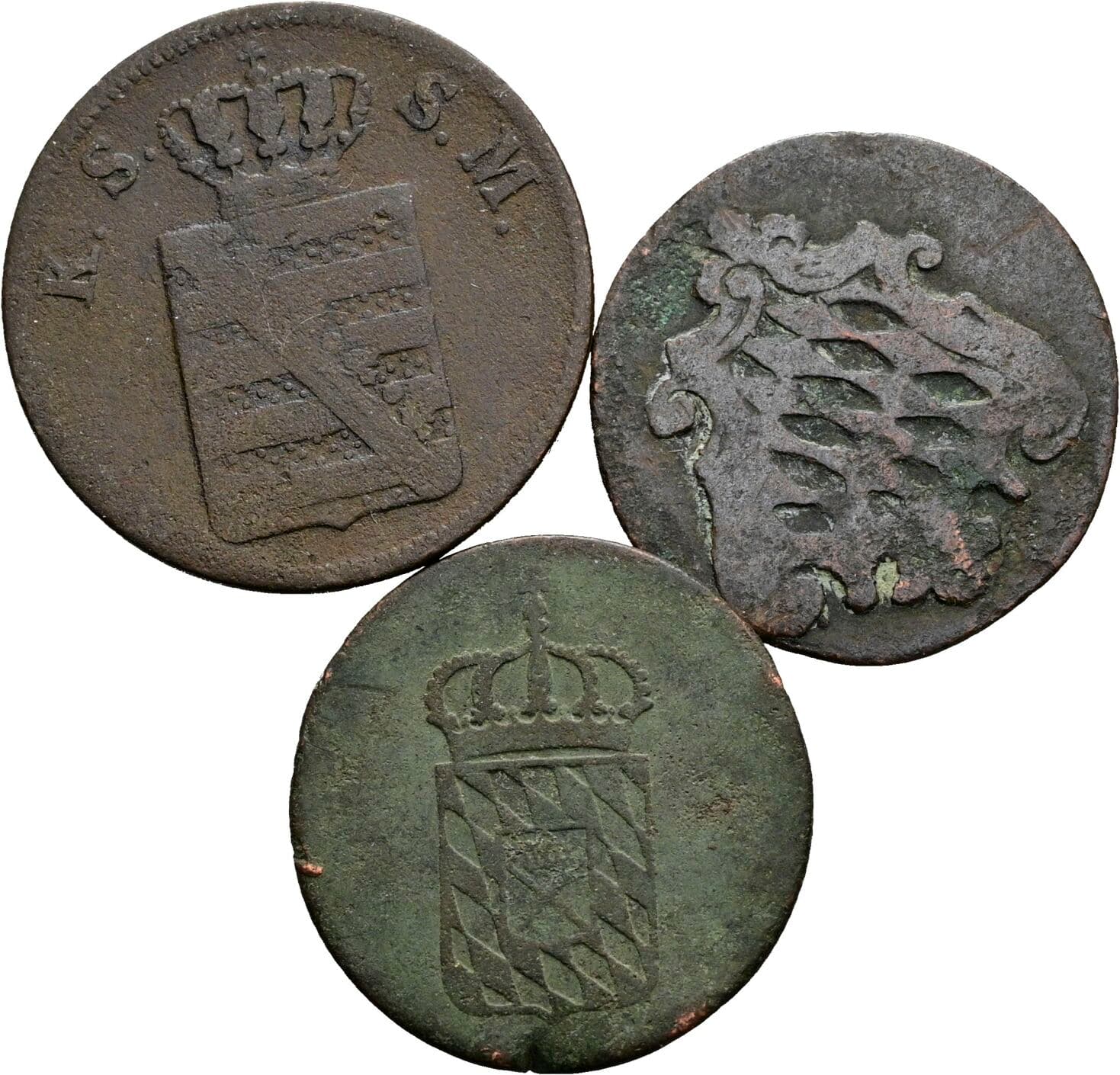 Lot 3 Stück Kleinmünzen – Rückseite