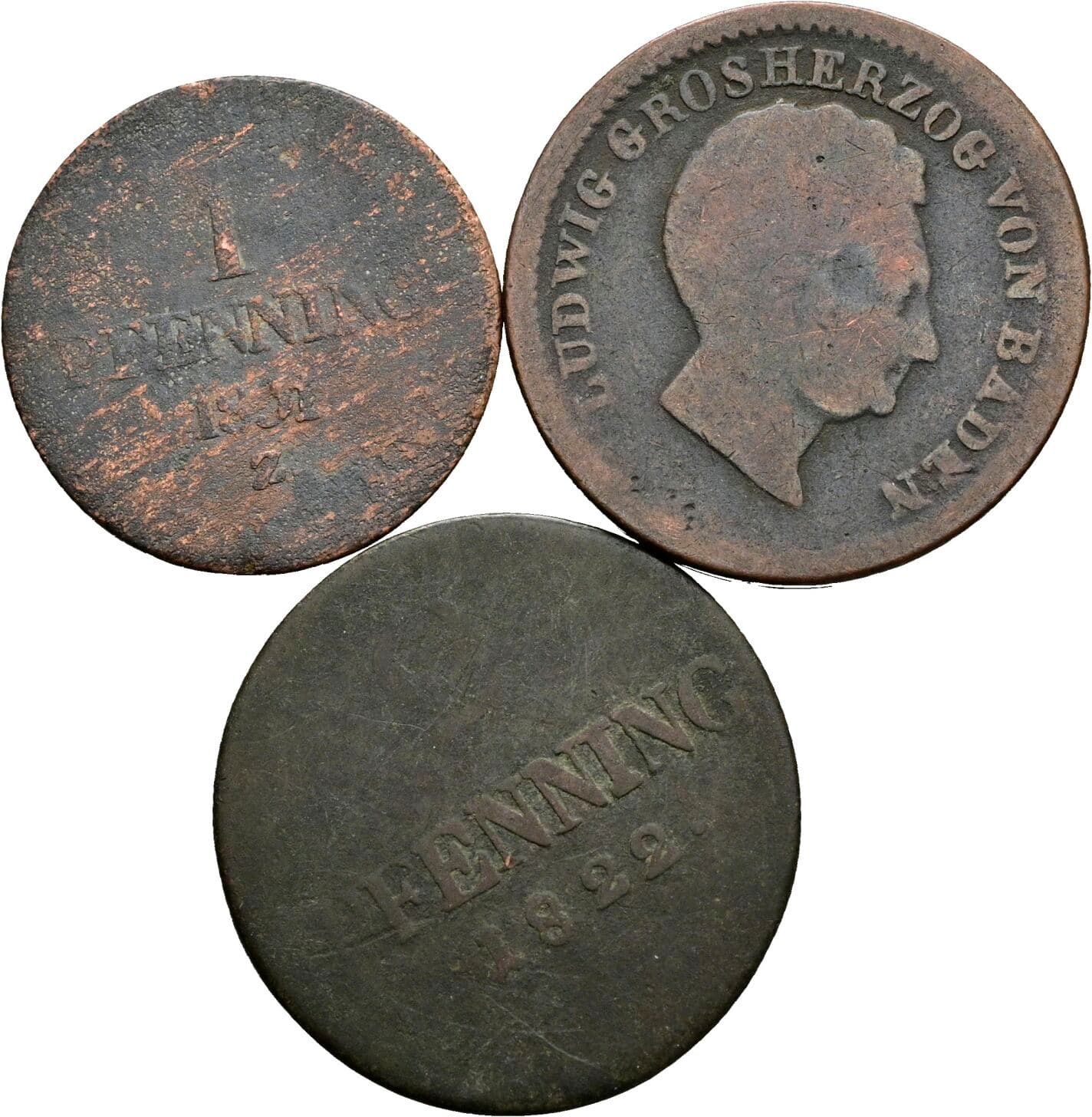 Lot 3 Stück Kleinmünzen – Vorderseite