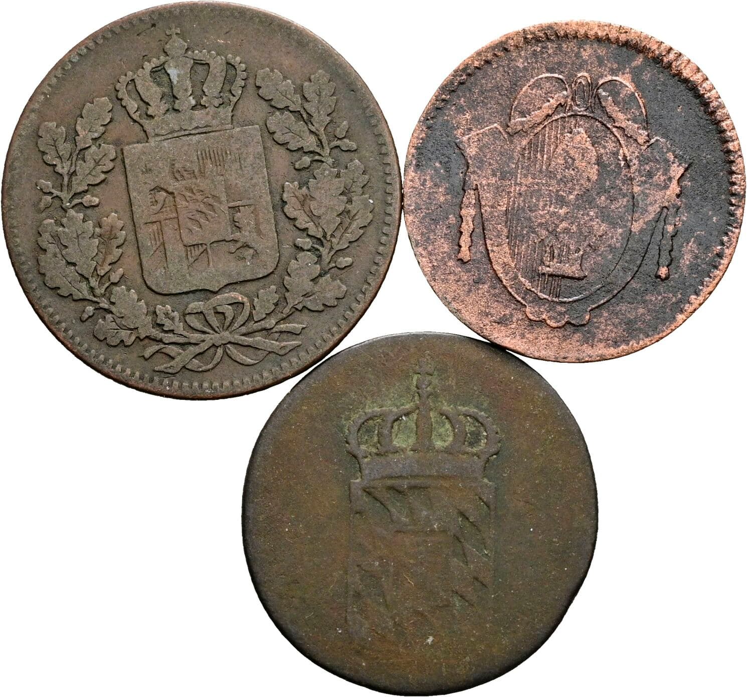 Lot 3 Stück Kleinmünzen – Rückseite