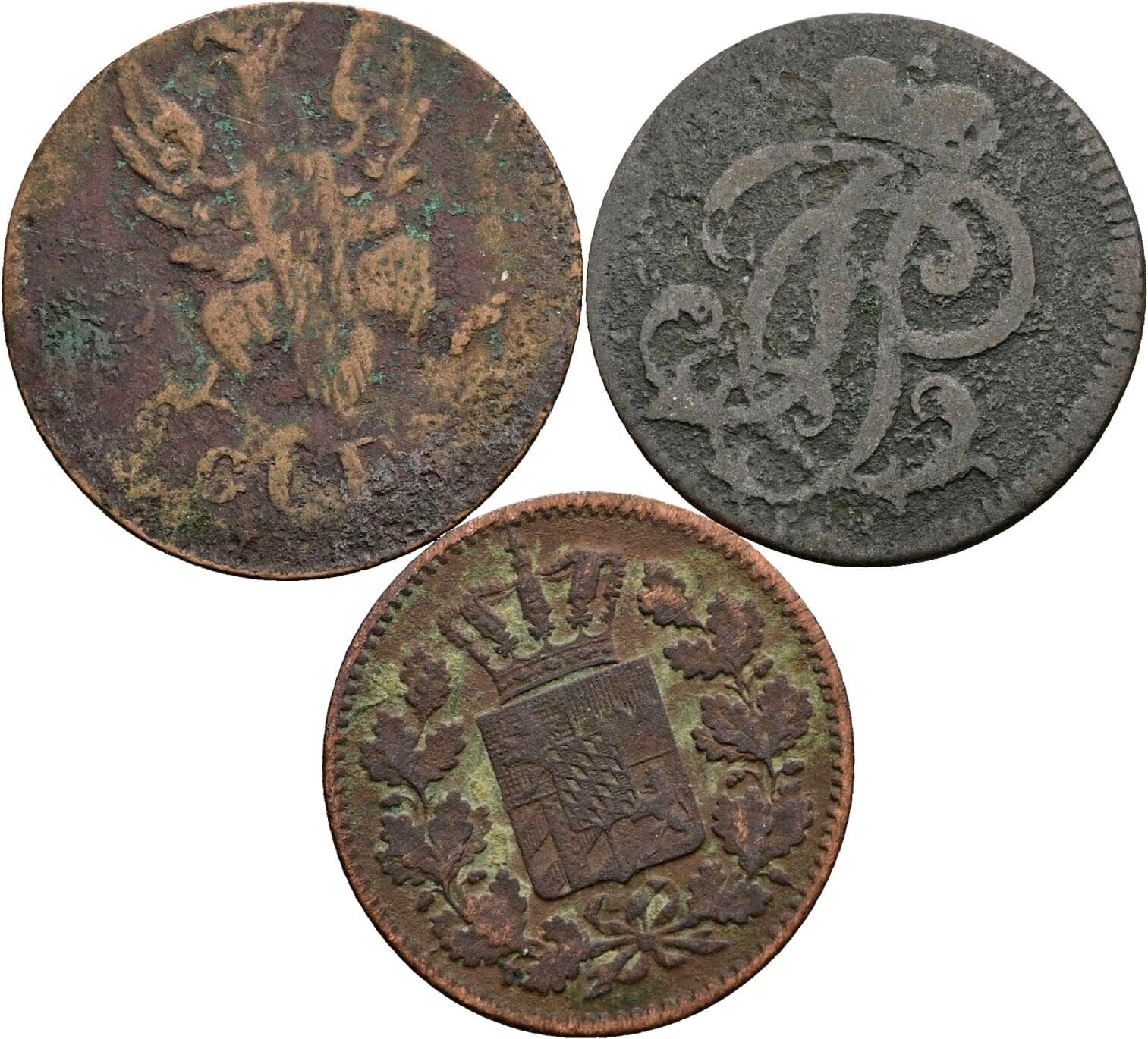 Lot 3 Stück Kleinmünzen – Rückseite