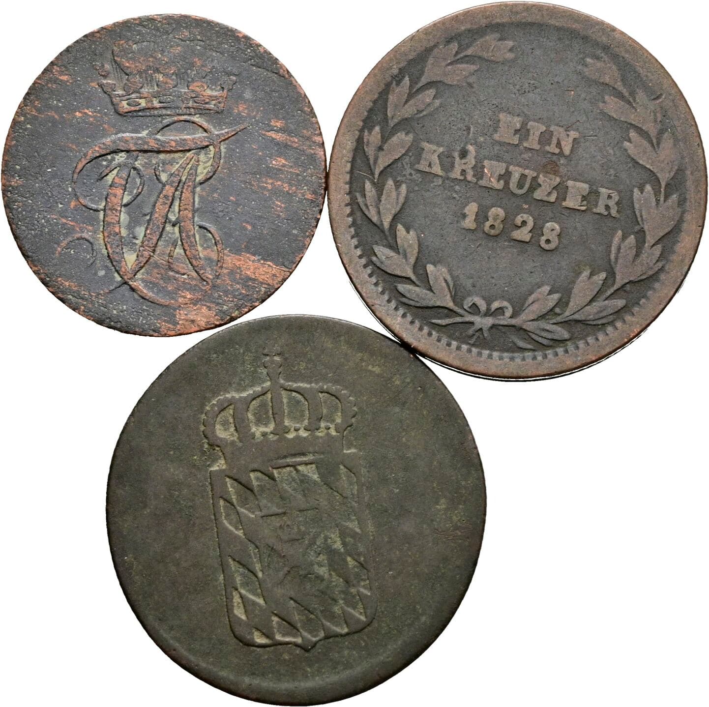 Lot 3 Stück Kleinmünzen – Rückseite