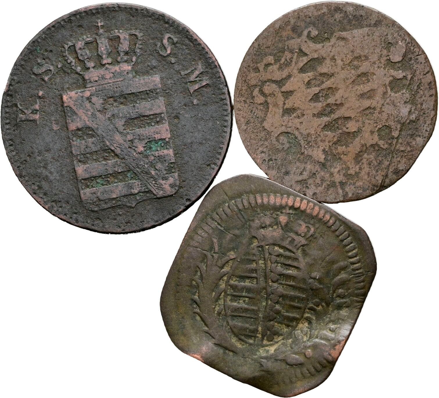 Lot 3 Stk. Kleinmünzen – Rückseite
