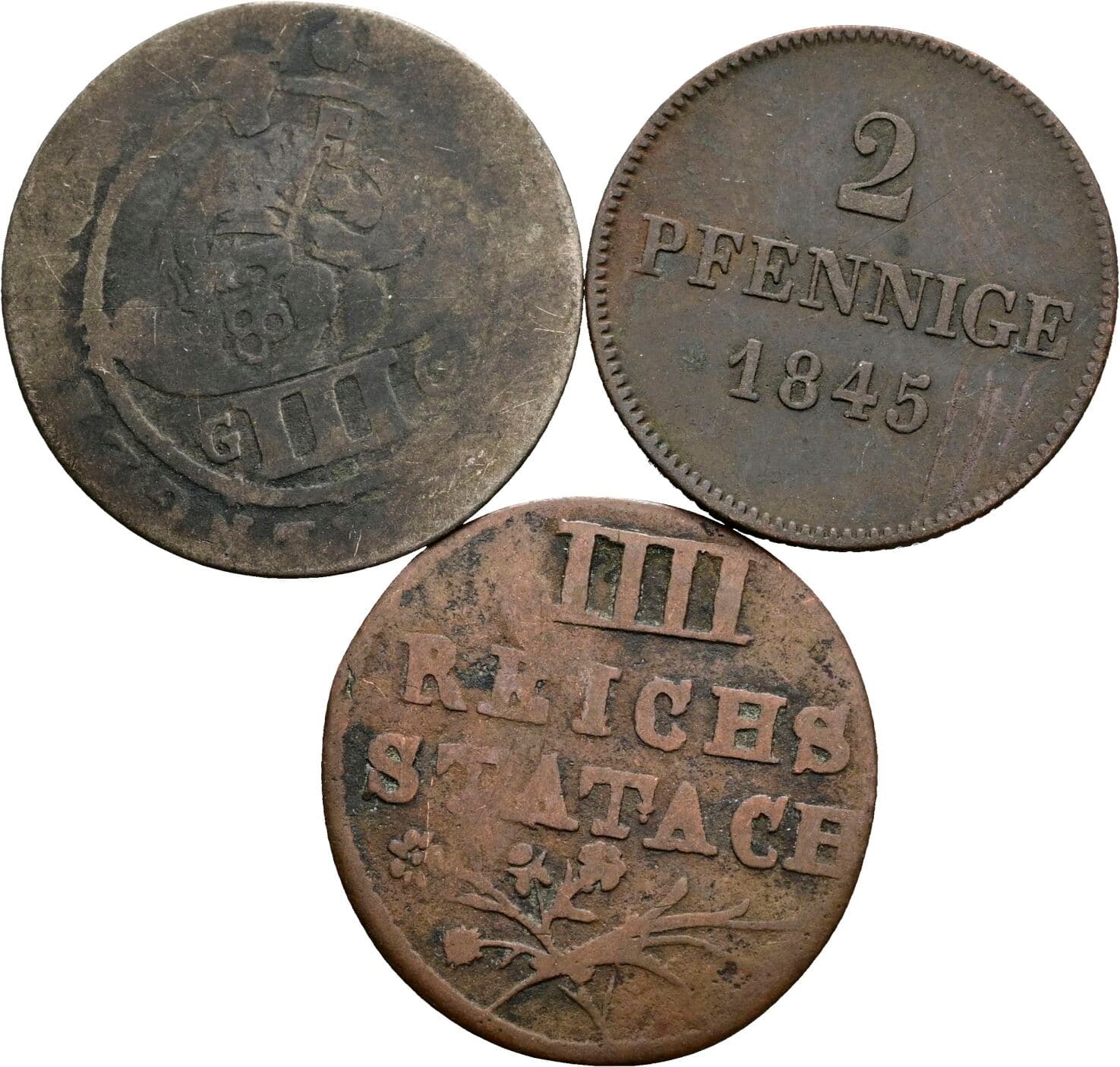 Lot 3 Stk. Kleinmünzen – Vorderseite