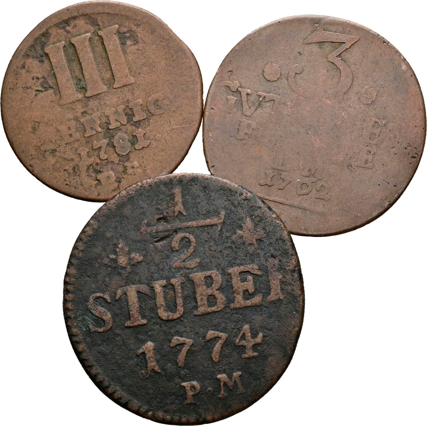 Lot 3 Stück Kleinmünzen – Vorderseite